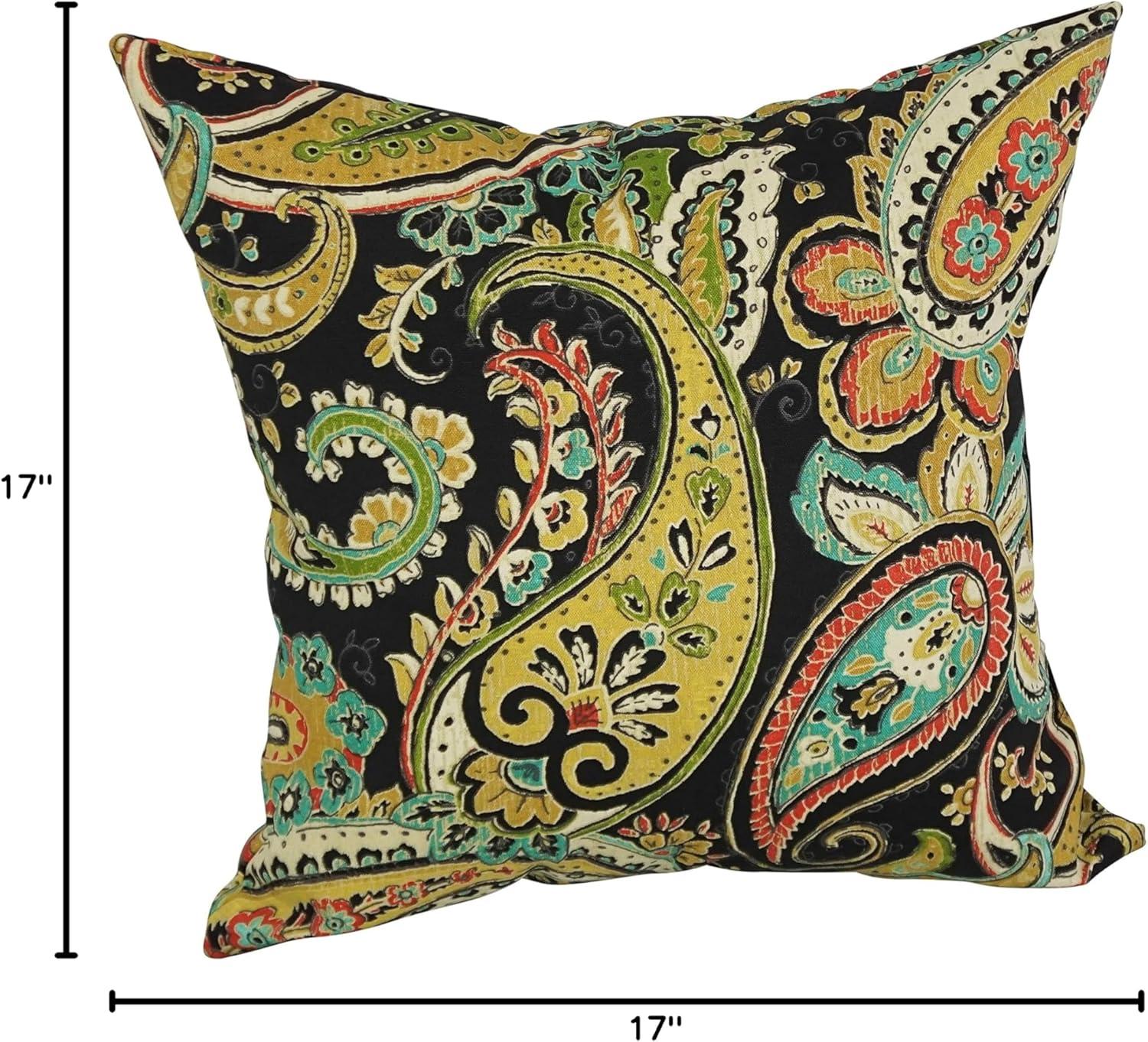 Blazing Needles Indoor/Outdoor Reversible Throw Pillow