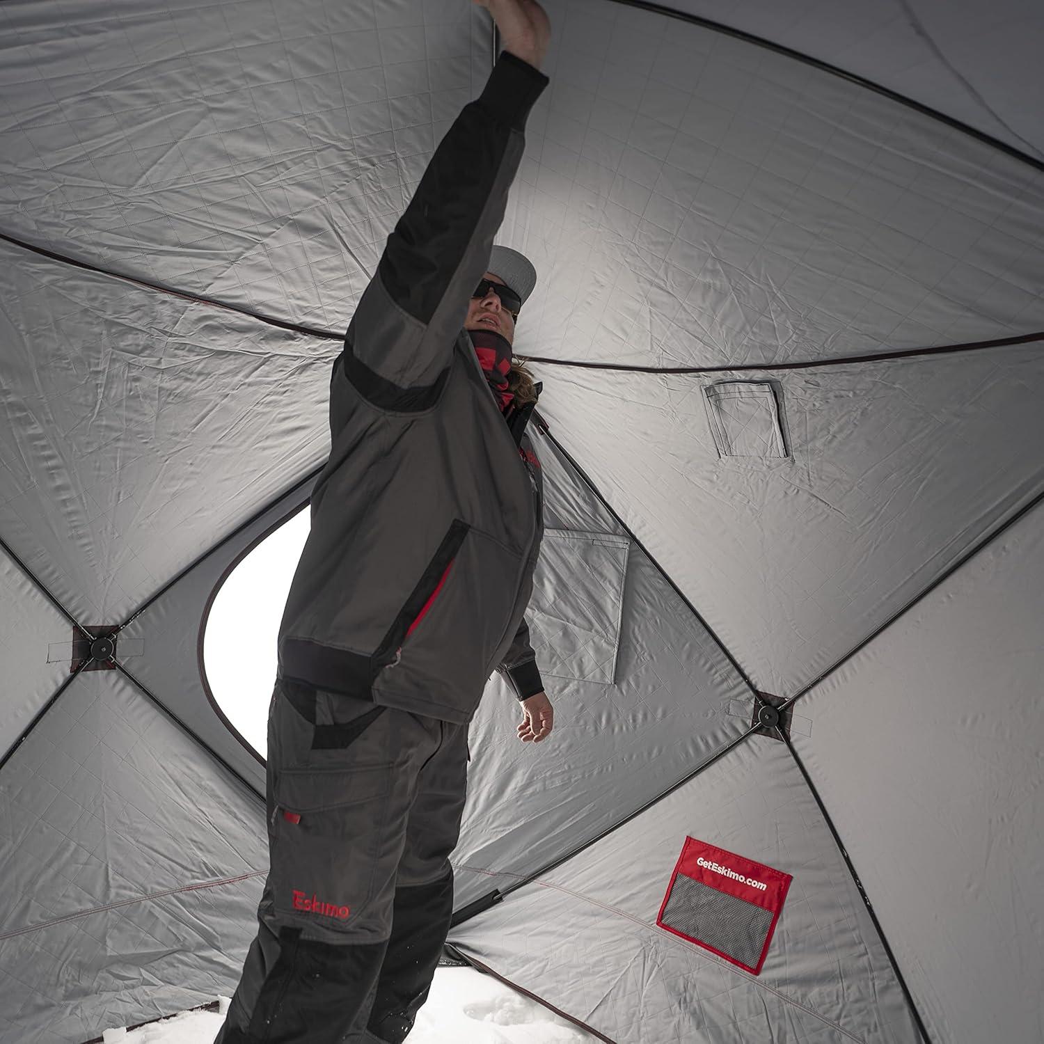 Eskimo Outbreak 450XD Pop-up Portable Insulated Ice Fishing Shelter, 4-5 Person
