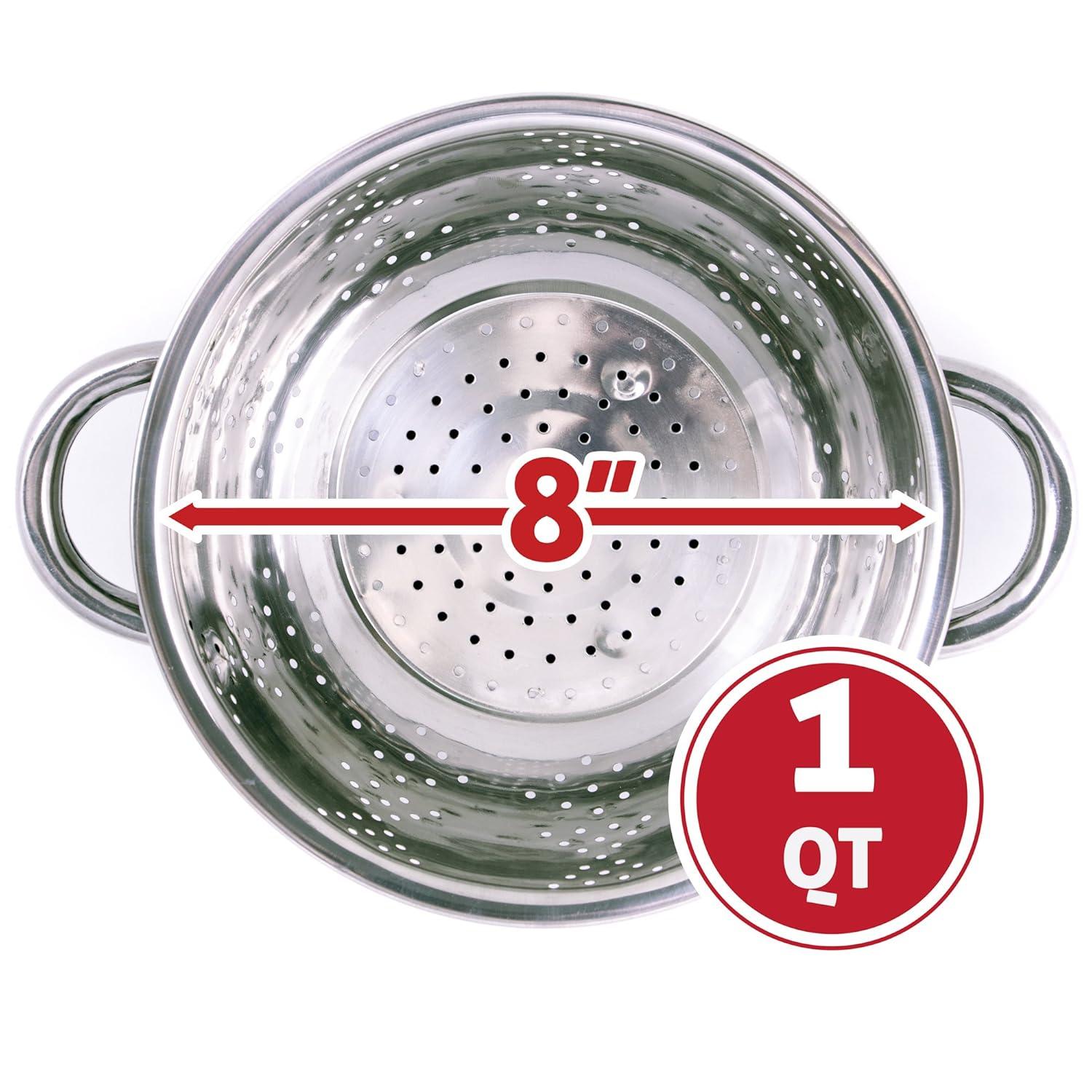 Brybelly KCOL-001 Stainless Steel Kitchen Colander - 1qt
