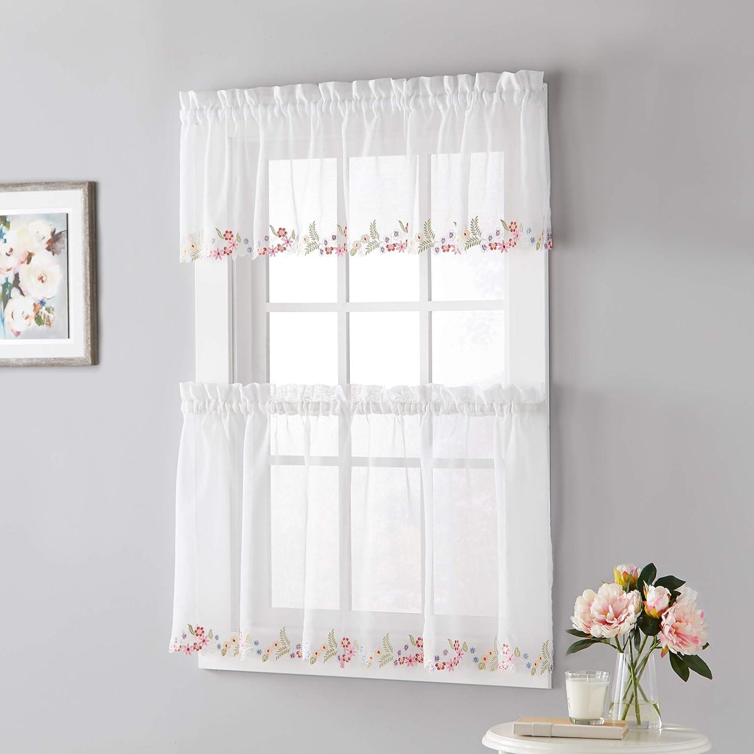 SKL Home Sweet Stems Valance,60x14,White