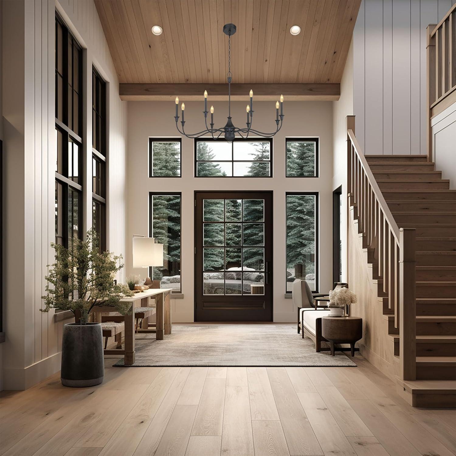 8 Light Chandelier-31.25 Inches Tall And 48 Inches Wide     -Traditional Installation Minka Lavery 6258-076