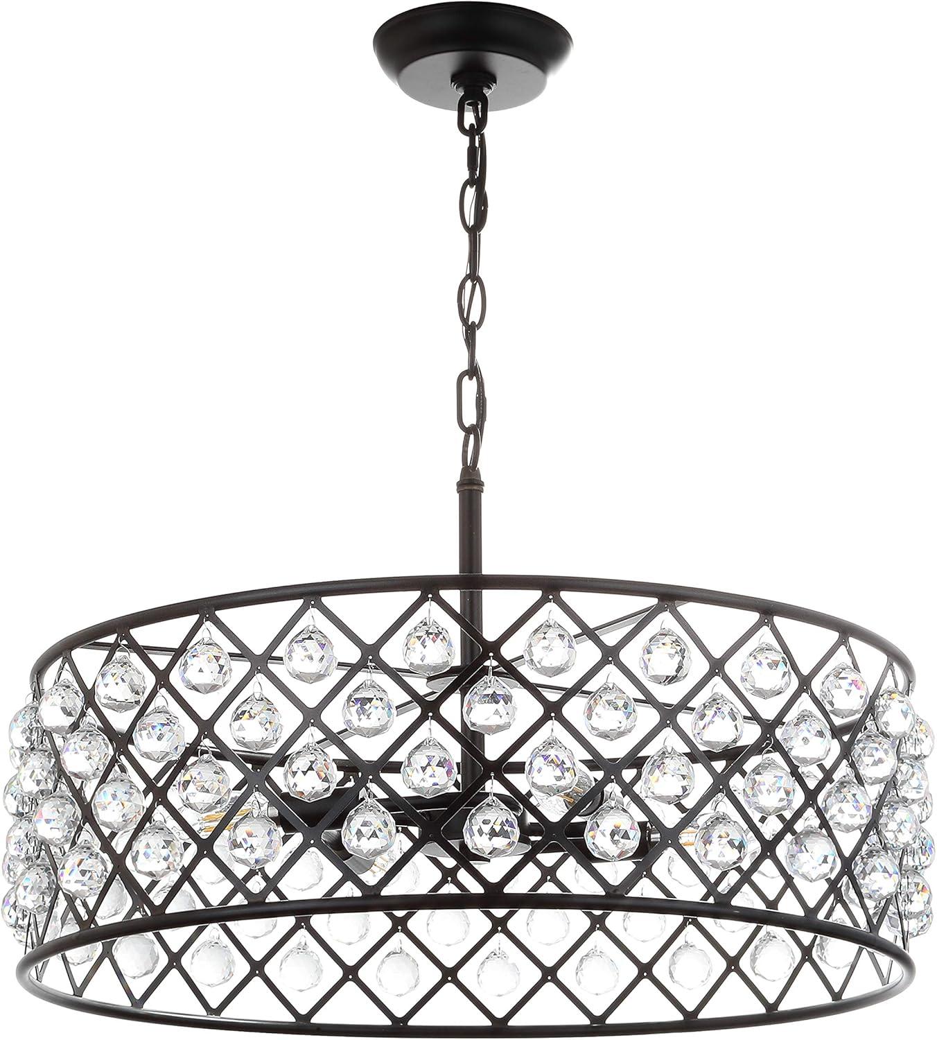 Gabrielle 23" Oil-Rubbed Bronze Crystal LED Pendant