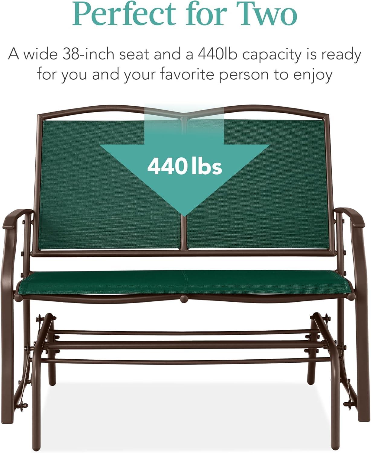 Winston Porter Nethuki Metal Outdoor Glider