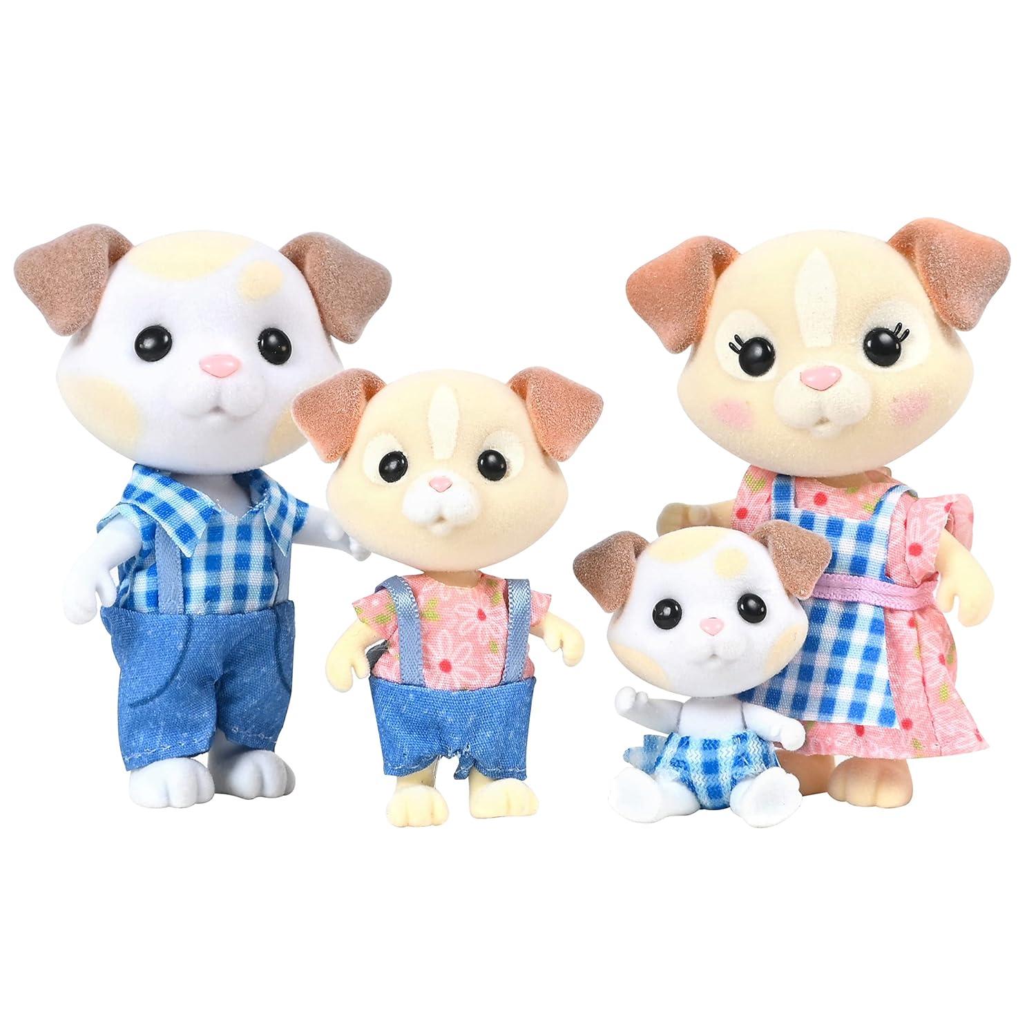 Honey Bee Acres The Barksters Dog Family, 4 Miniature Doll Figures, Children Ages 3+