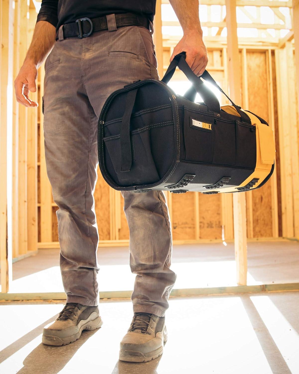 TOUGHBUILT TOU-81-18 18" Modular Tote, Black/Yellow