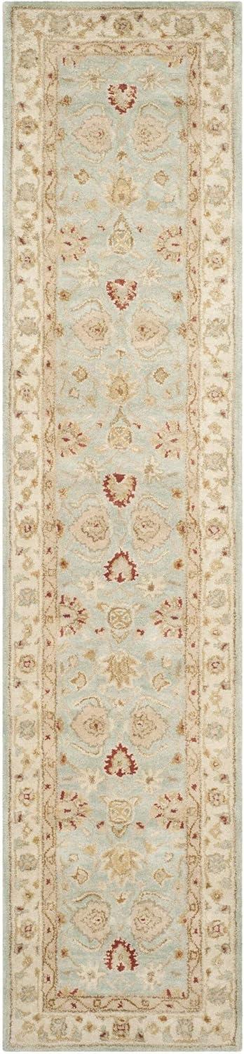 Antiquity AT822 Hand Tufted Runner Rug - Grey Blue/Beige - 2'3"x14' - Safavieh.
