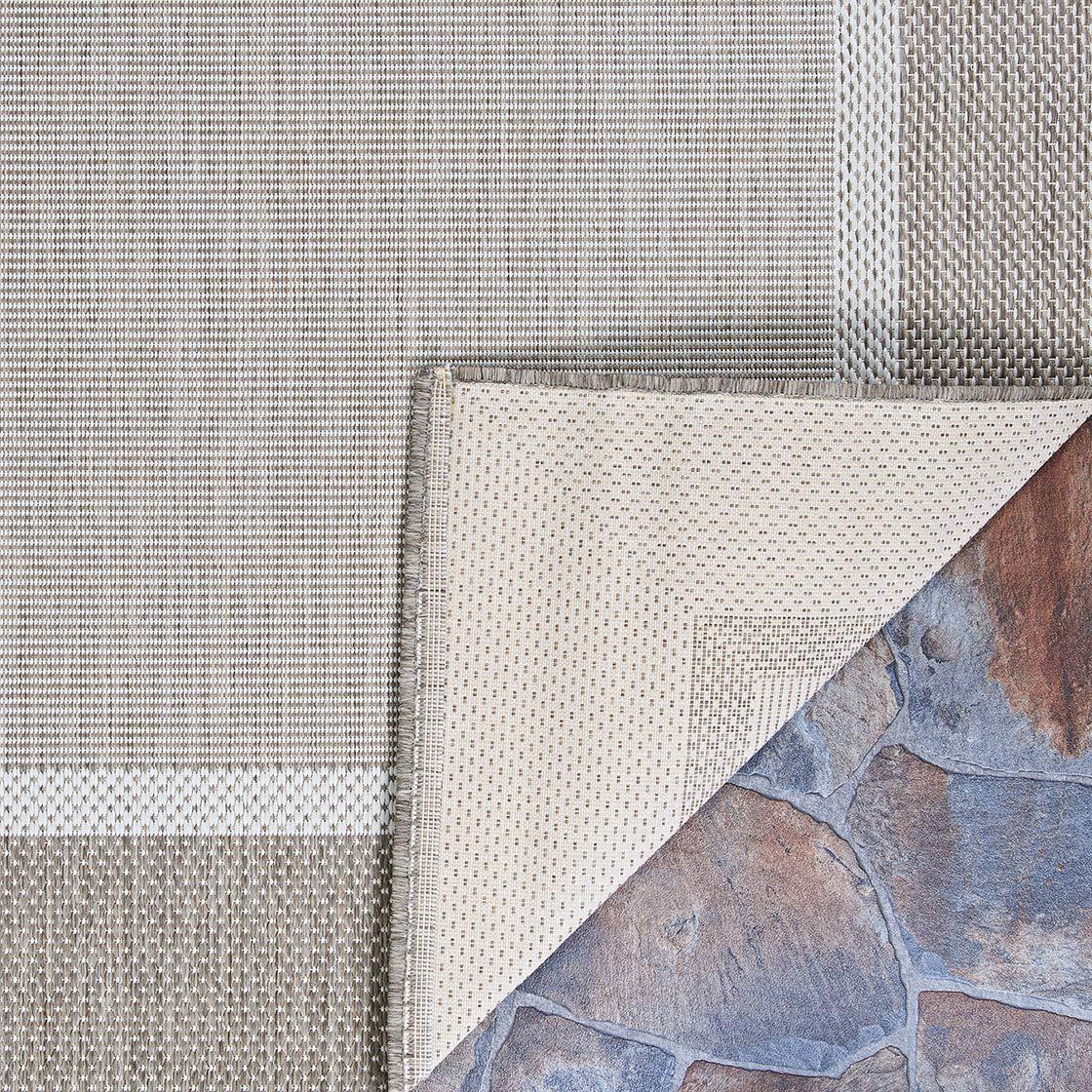 Couristan Saniya Flatwoven Champagne Taupe Indoor Outdoor Area Rug