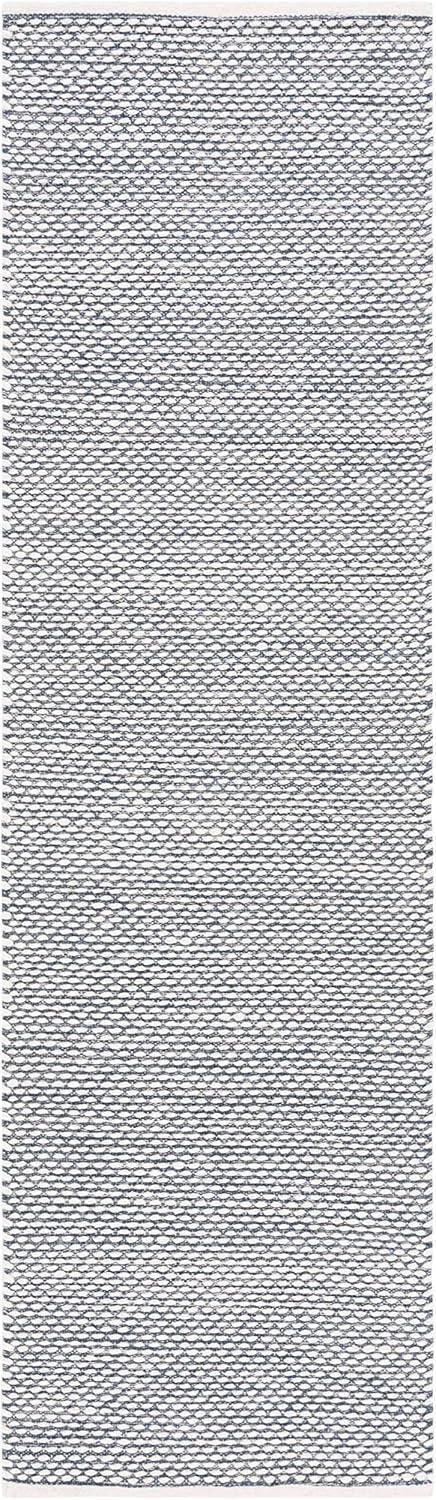 SAFAVIEH Vermont York Solid Runner Rug, Navy, 2'3" x 8'