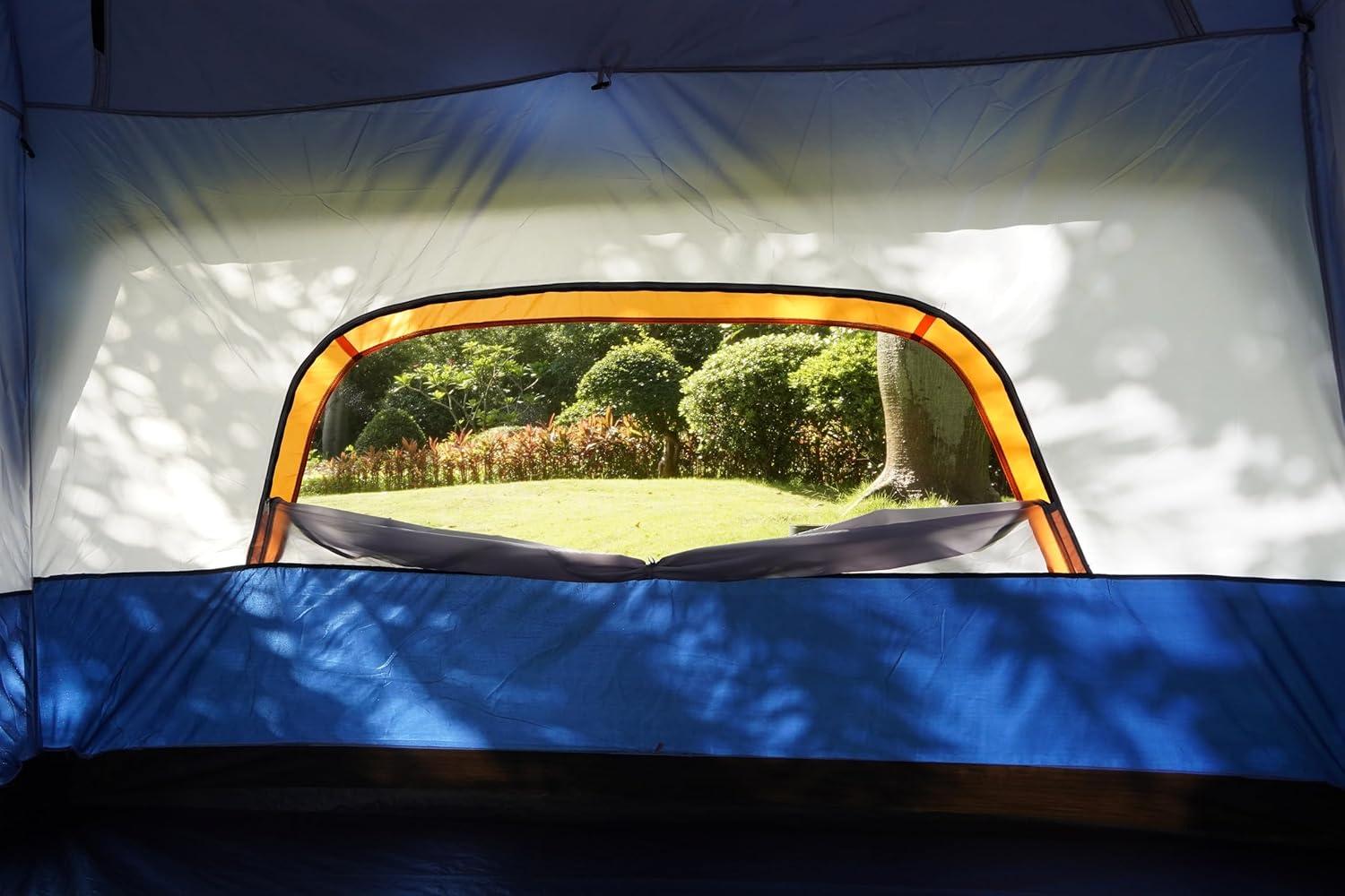 Dark Blue 12-Person Two-Room Three-Season Cabin Tent