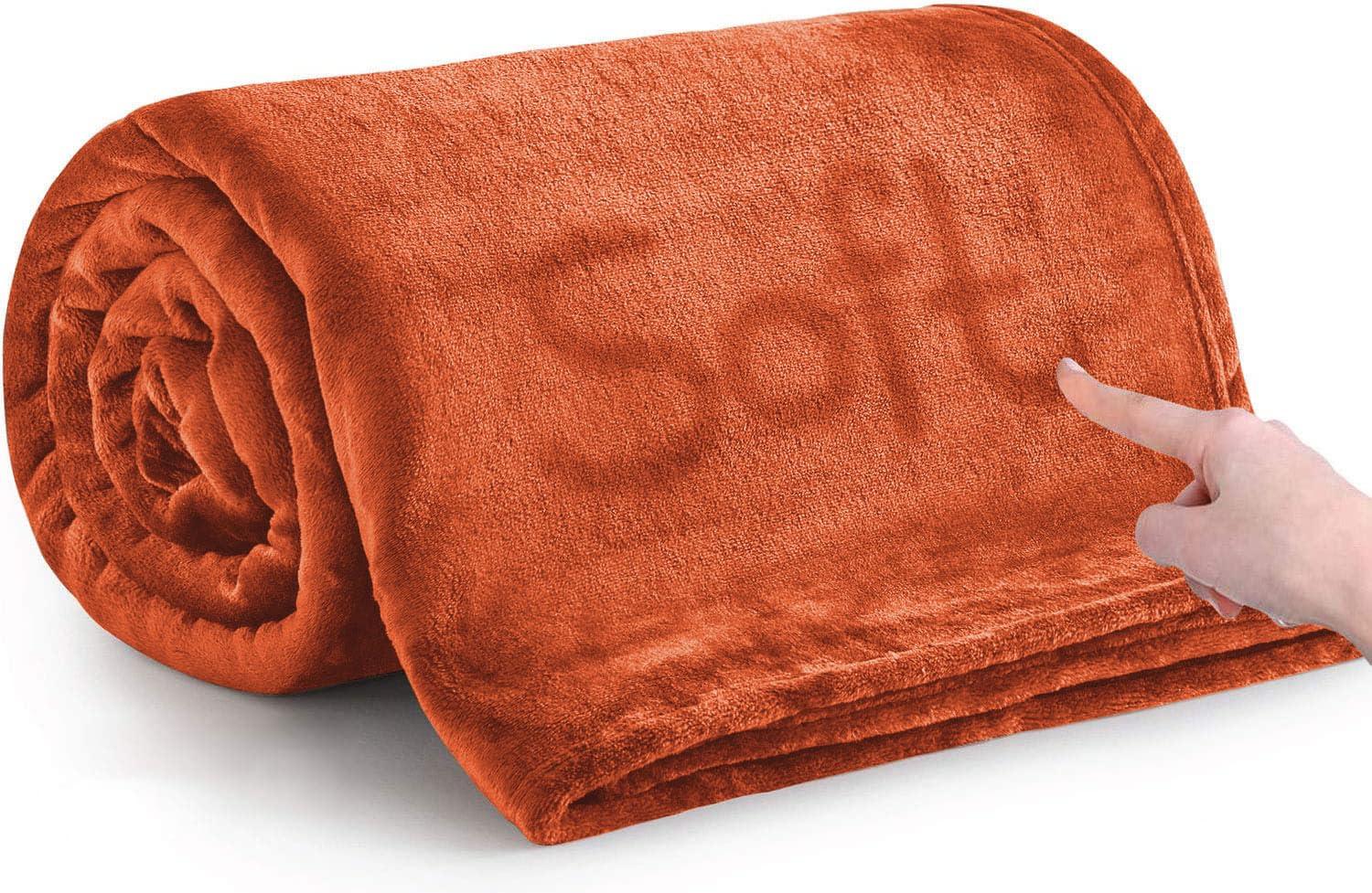 IMPERIAL HOMEWARE LONDON LIMITED Reversible Mink Faux Plush Fur Fleece Blanket