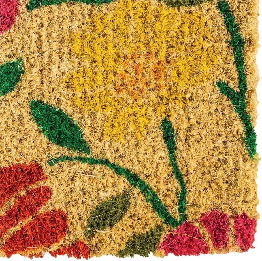 No Trax Spring Daisies Coir Door Mat