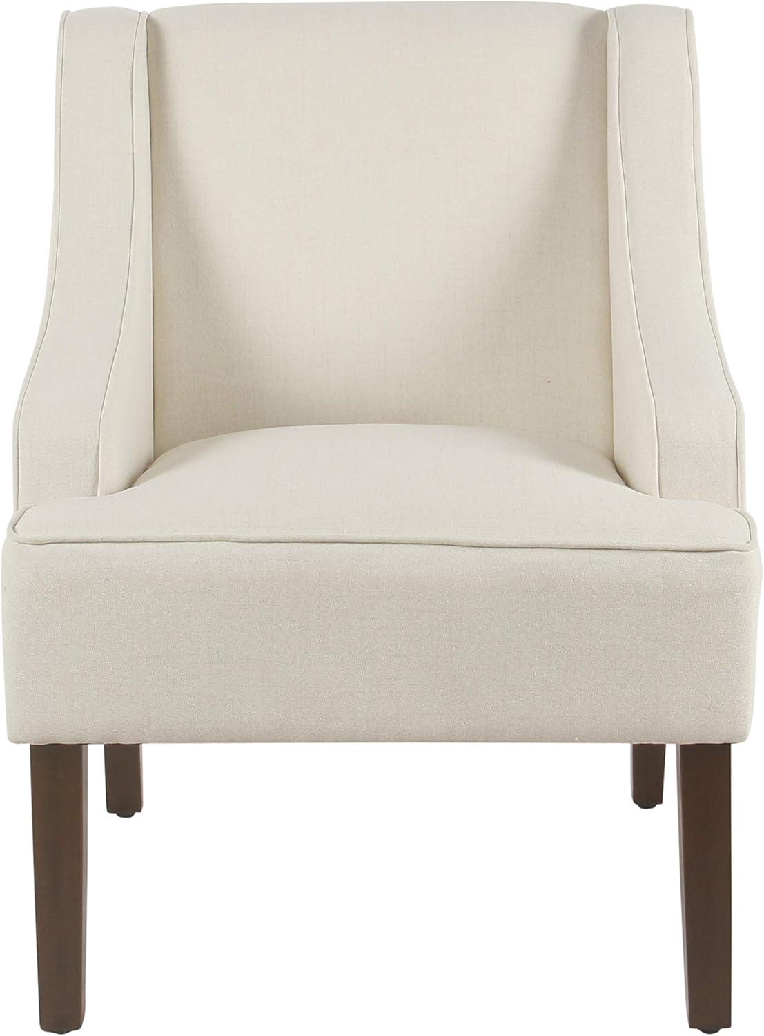 Classic Solid Swoop Arm Accent Chair - Homepop