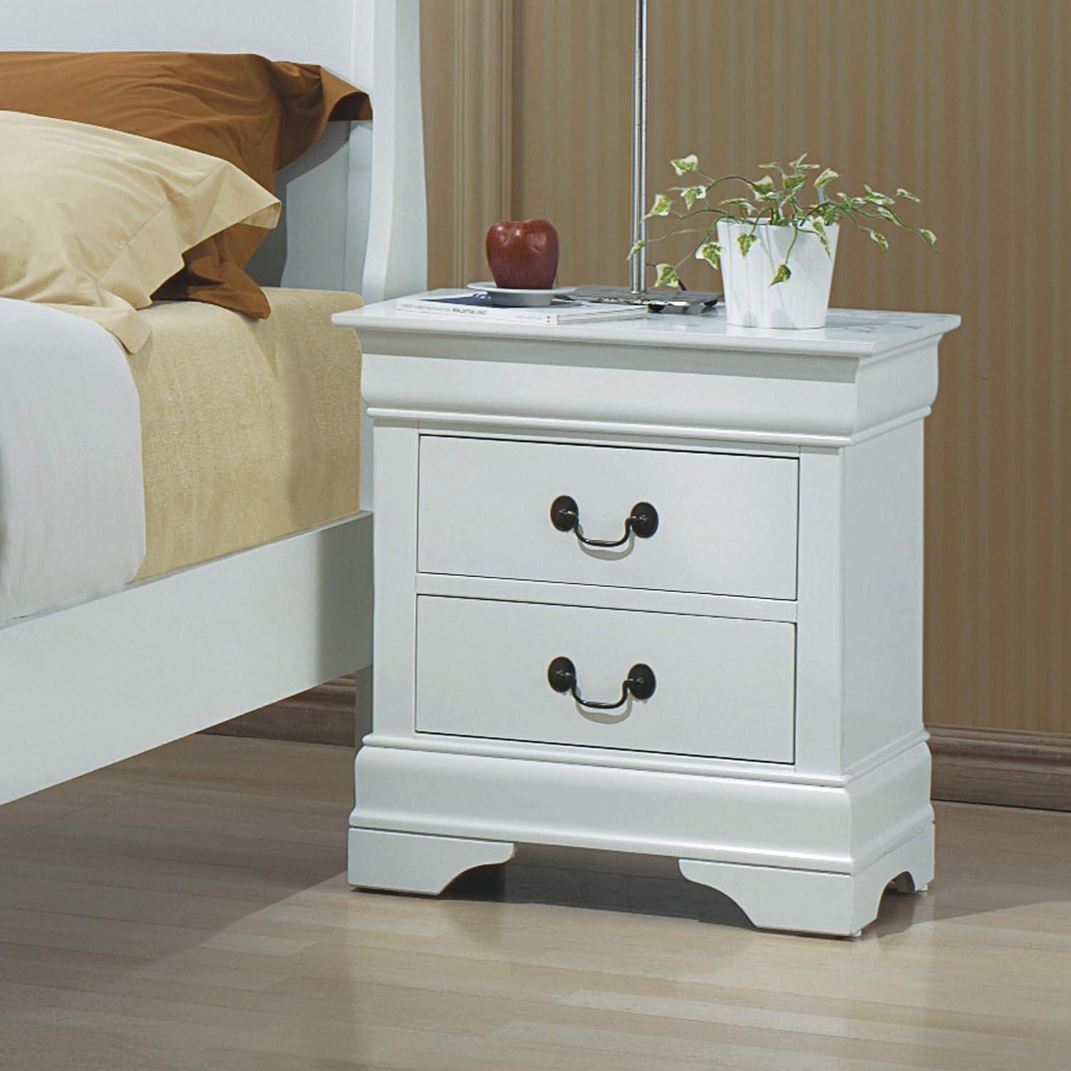 Coaster Home Furnishings 204692 Traditional Nightstand, White