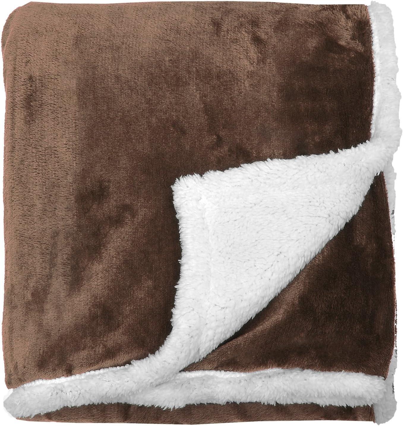 Catalonia Fleece Throw Blanket, Super Soft Mink Plush Couch Blanket, TV Bed Fuzzy Blanket, Fluffy Comfy Warm Heavy Throws, Comfort Caring Gift, Blue