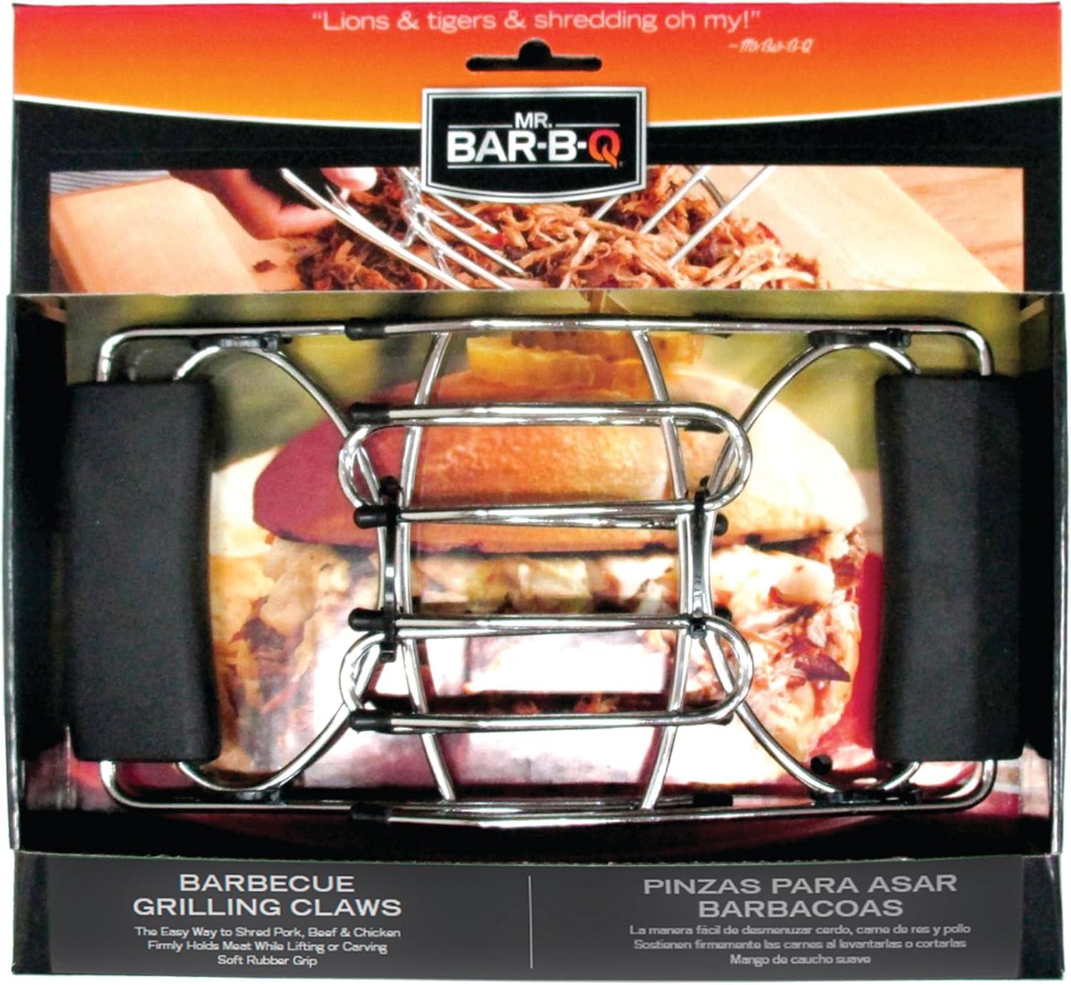 Heavy-Duty Stainless Steel Meat Shredding Claws with Black Rubber Handles