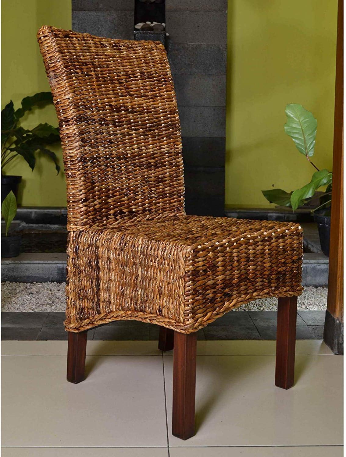 International Caravan Bali Arizona Woven Abaca Dining Chair (Set of 2)