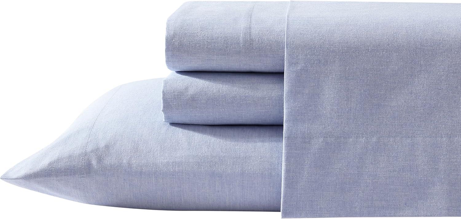 Easy Eco Sheet Set, Full - Blue Melange