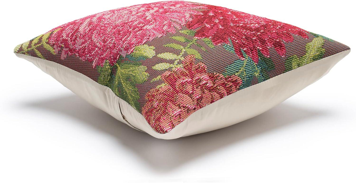 Liora Manne Marina Mums Indoor Outdoor Decorative Pillow Fuchsia