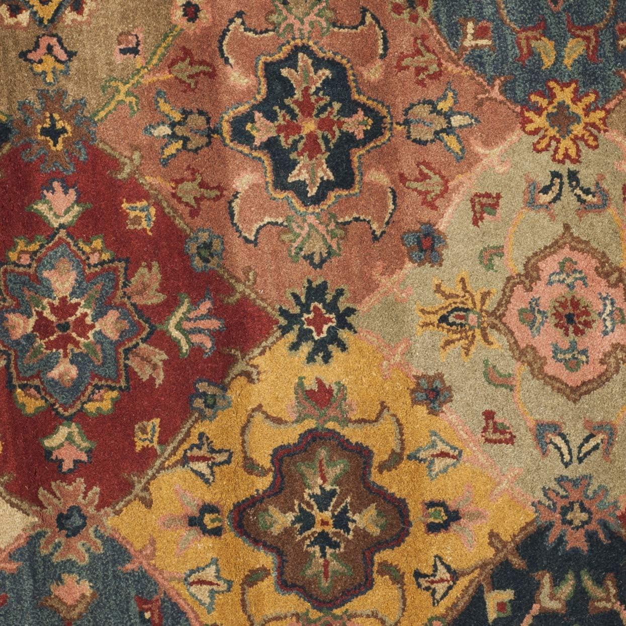 Heritage HG926 Hand Tufted Area Rug - Red/Multi - 6' Round - Safavieh.