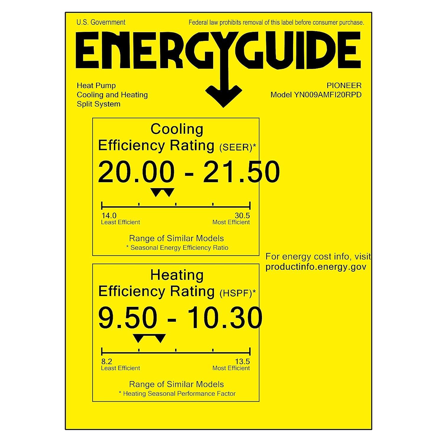 White Wall Mount Ductless Mini Split Heat Pump with Remote