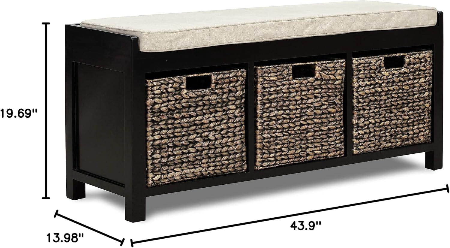 Griffin Upholstered Cubby Storage Bench