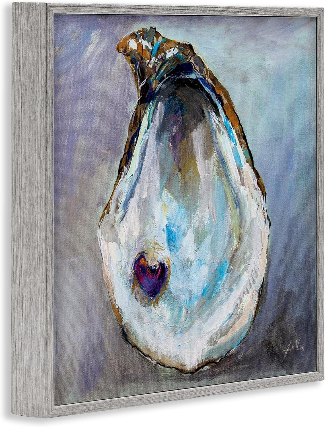 Stupell Industries " Oyster Shell With Pearl " by Jeanette Vertentes Painting Print