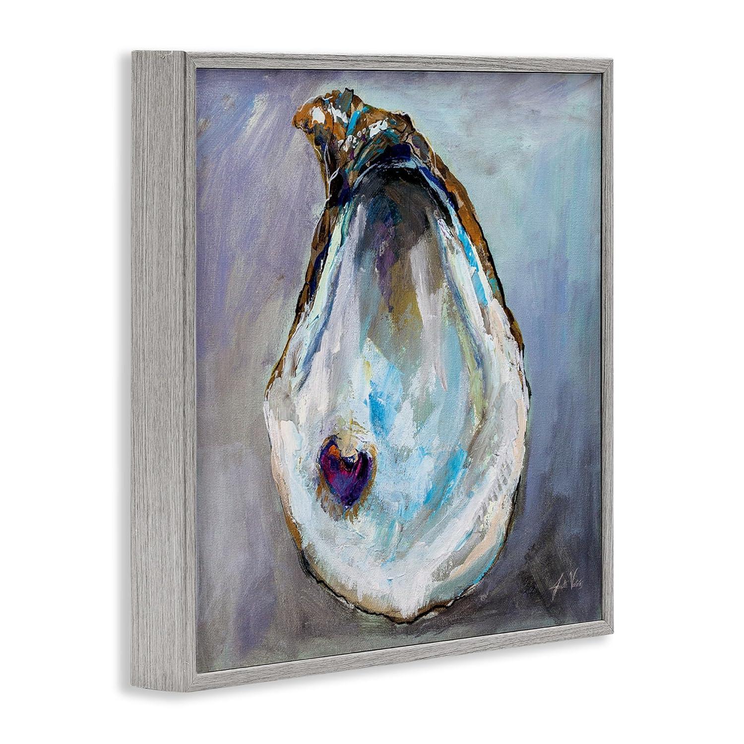Stupell Industries " Oyster Shell With Pearl " by Jeanette Vertentes Painting Print