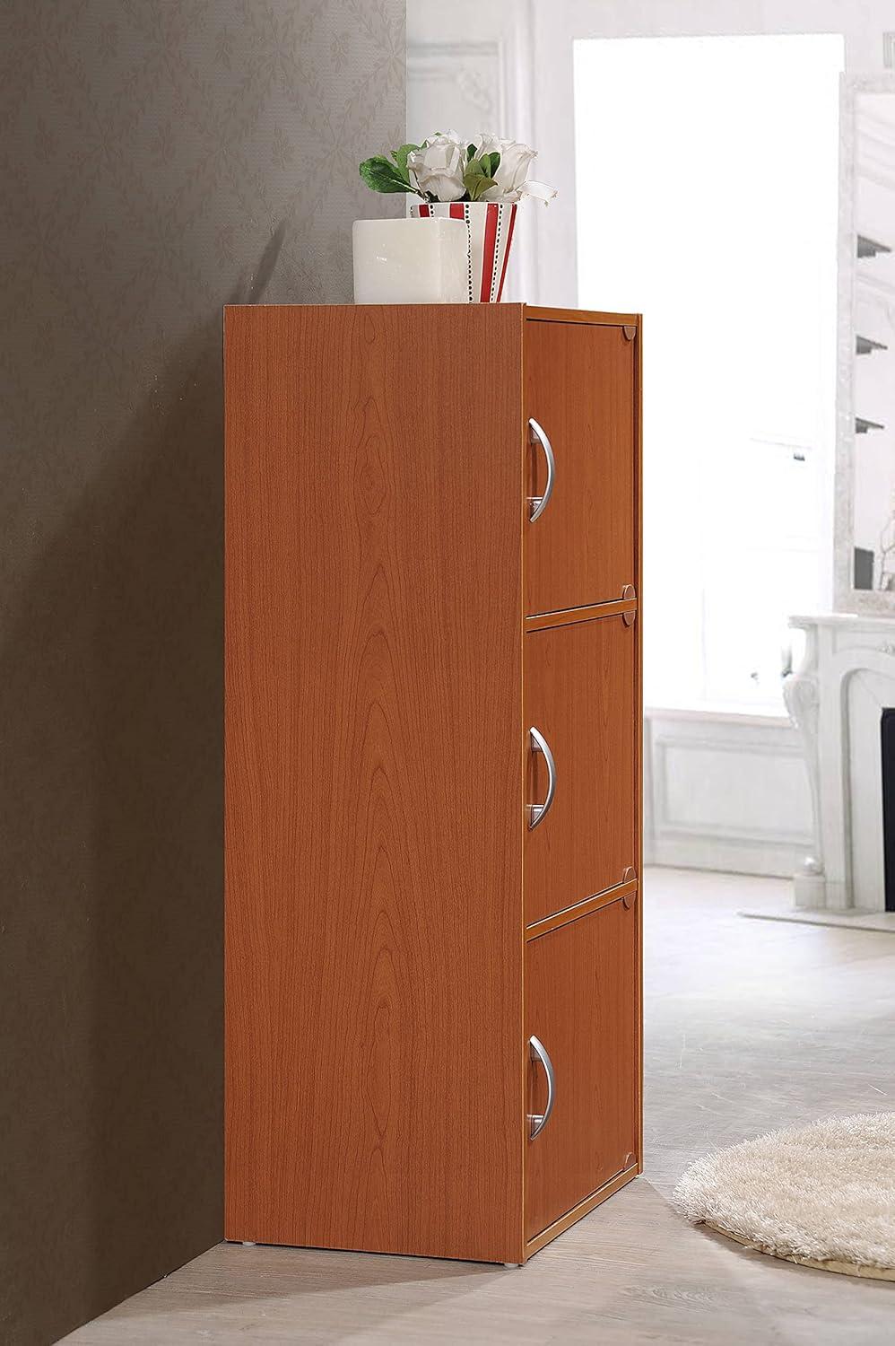 Versatile Kids' Black Storage Cabinet with Cubes and Doors