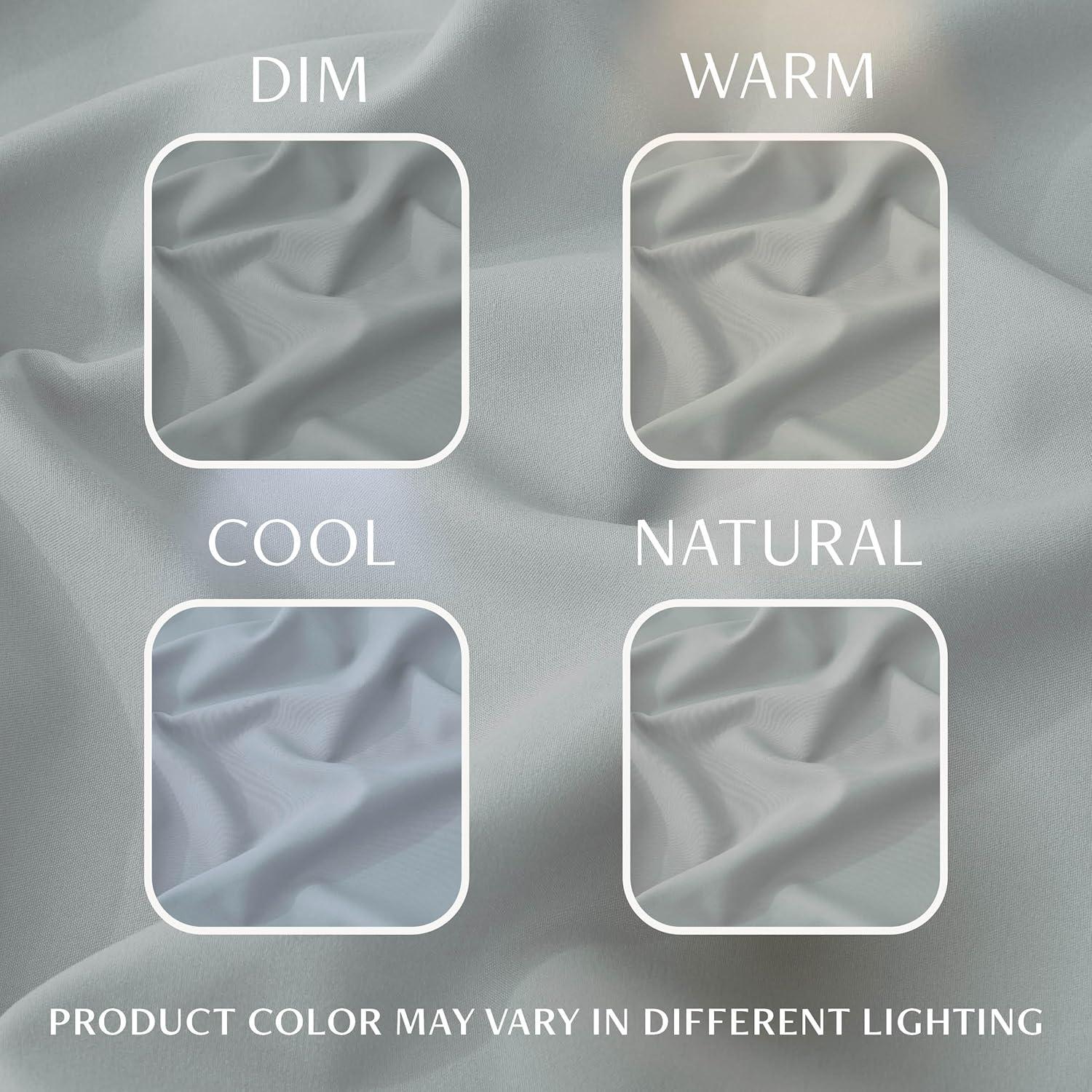 Alazuria Duvet Cover Set Soft Prewashed Microfiber with zipper and 4 corner ties Cloud Grey color Queen size ( 90" x 90" )