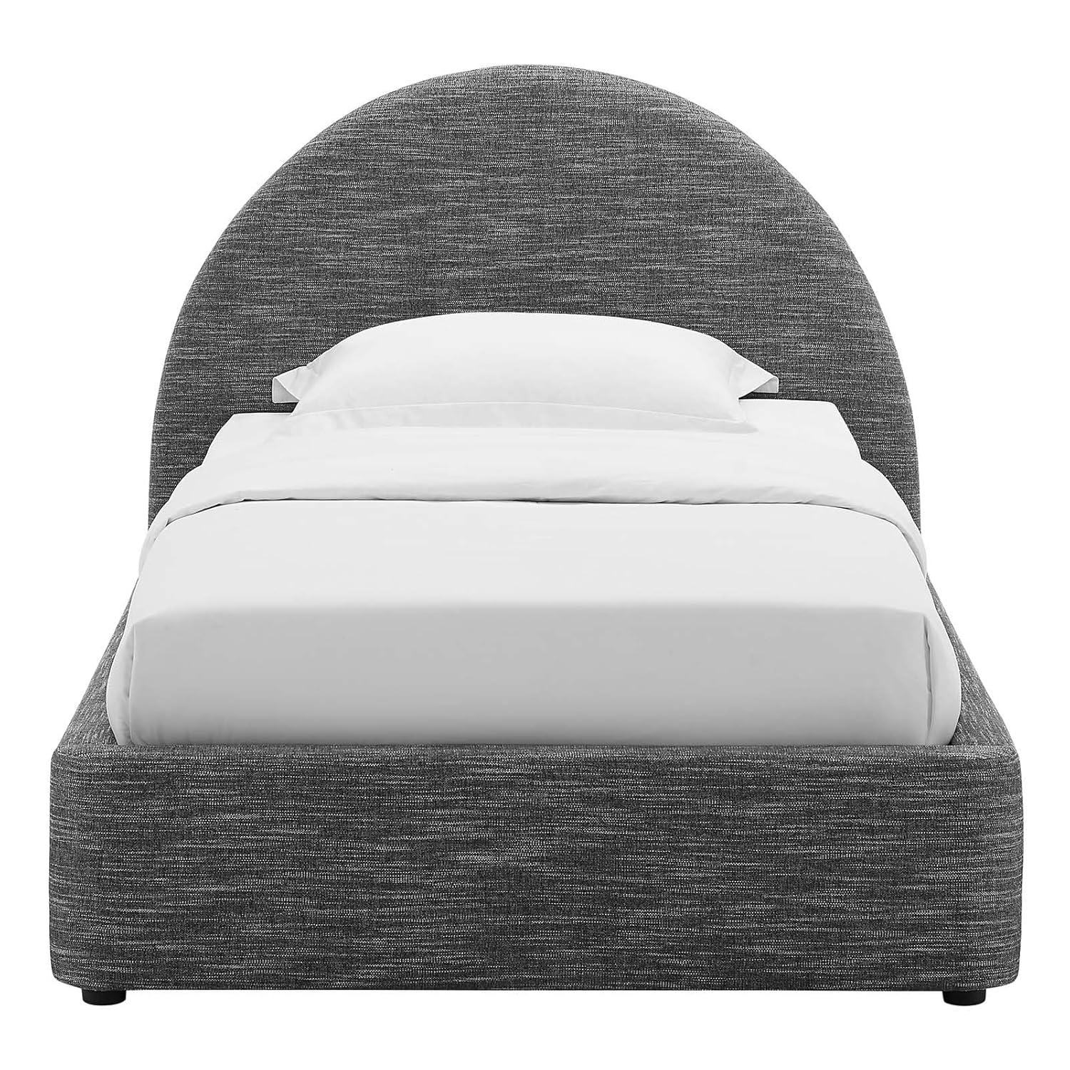 Modway Resort Performance Velvet Arched Round Platform Bed