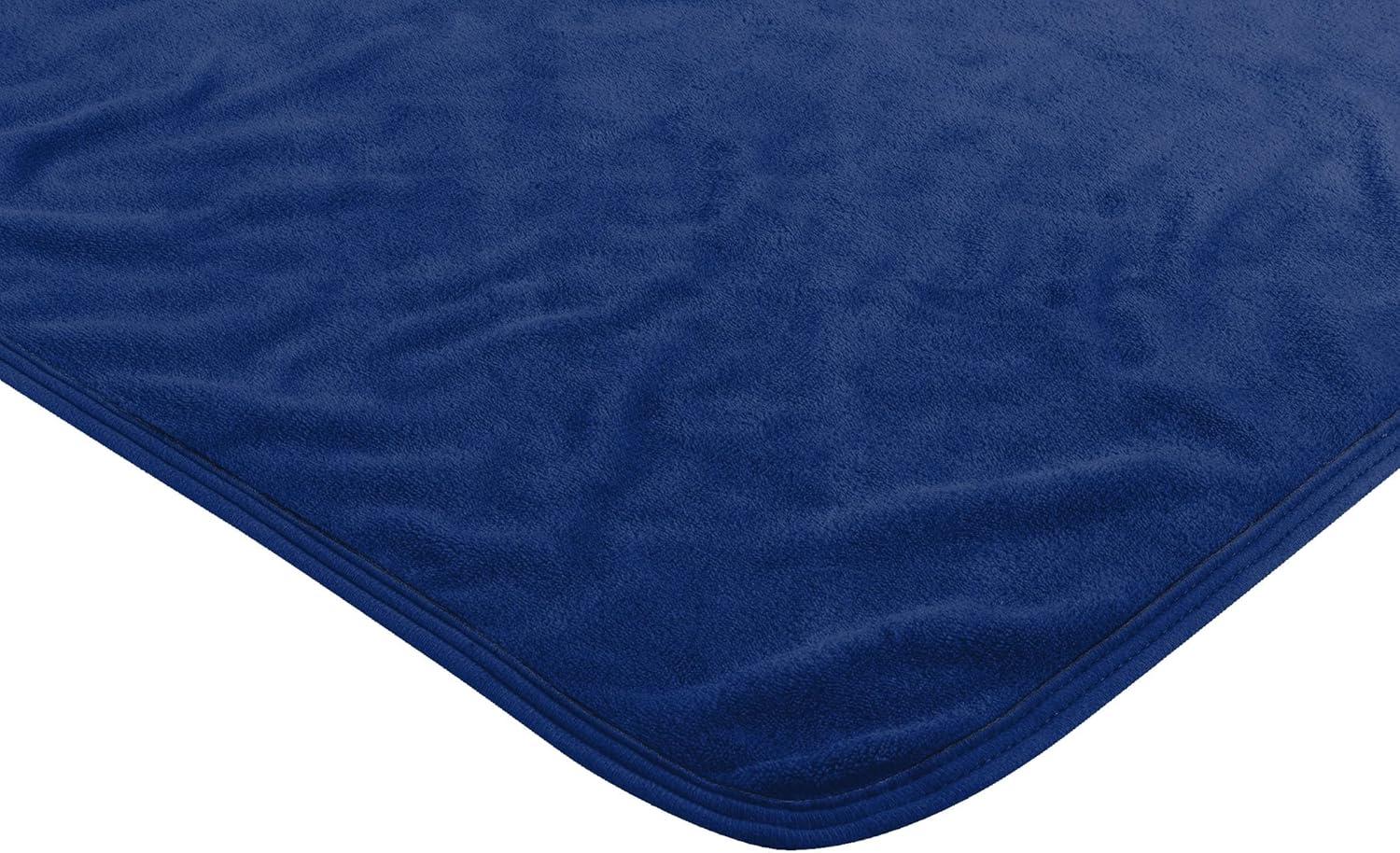 Tampa Bay Lightning Blue and Gray Micro Raschel Throw Blanket