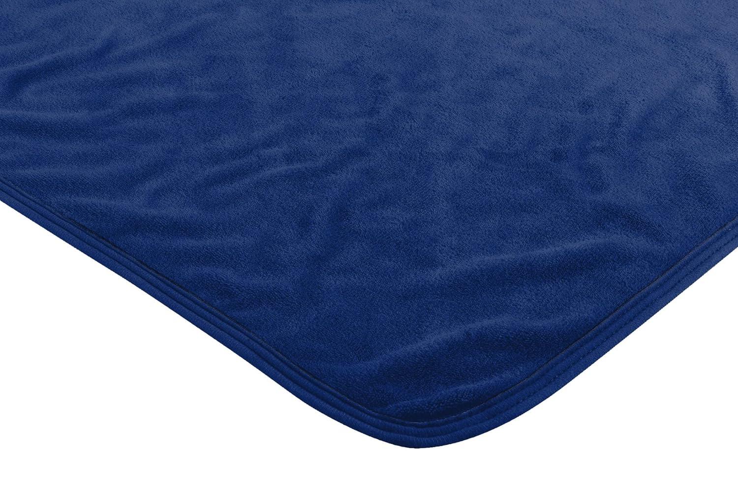 Tampa Bay Lightning Blue and Gray Micro Raschel Throw Blanket