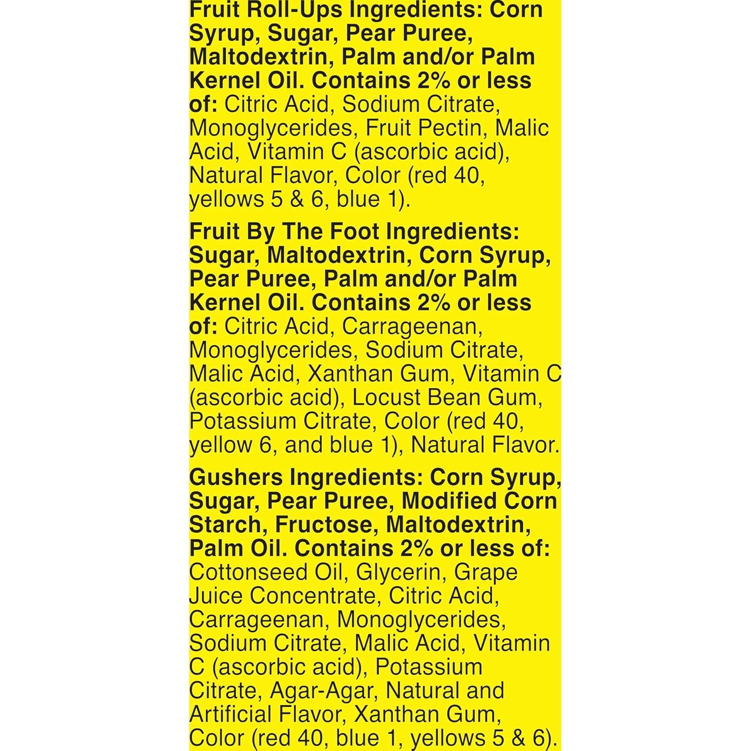 Fruit Flavored Variety Snacks - 16ct/10.2oz