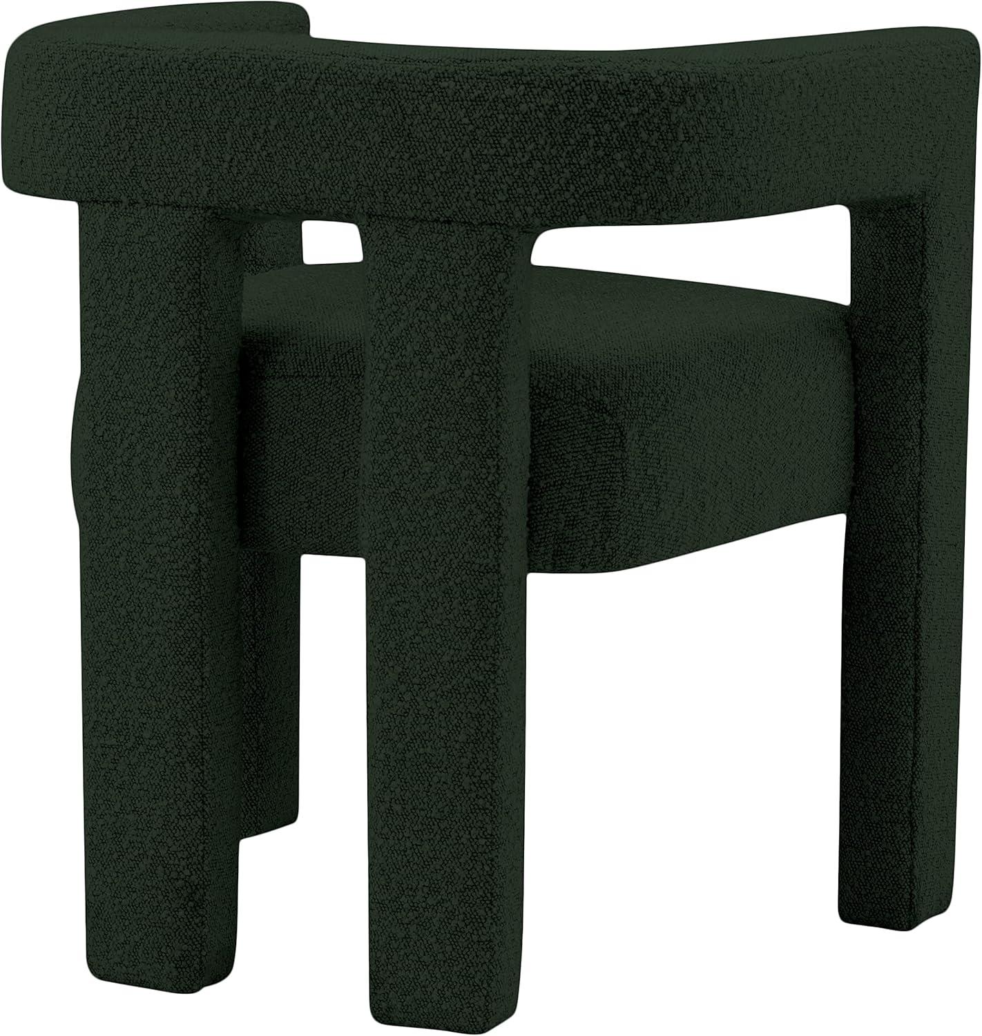 Meridian Furniture Athena Green Boucle Fabric Accent/Dining Chair