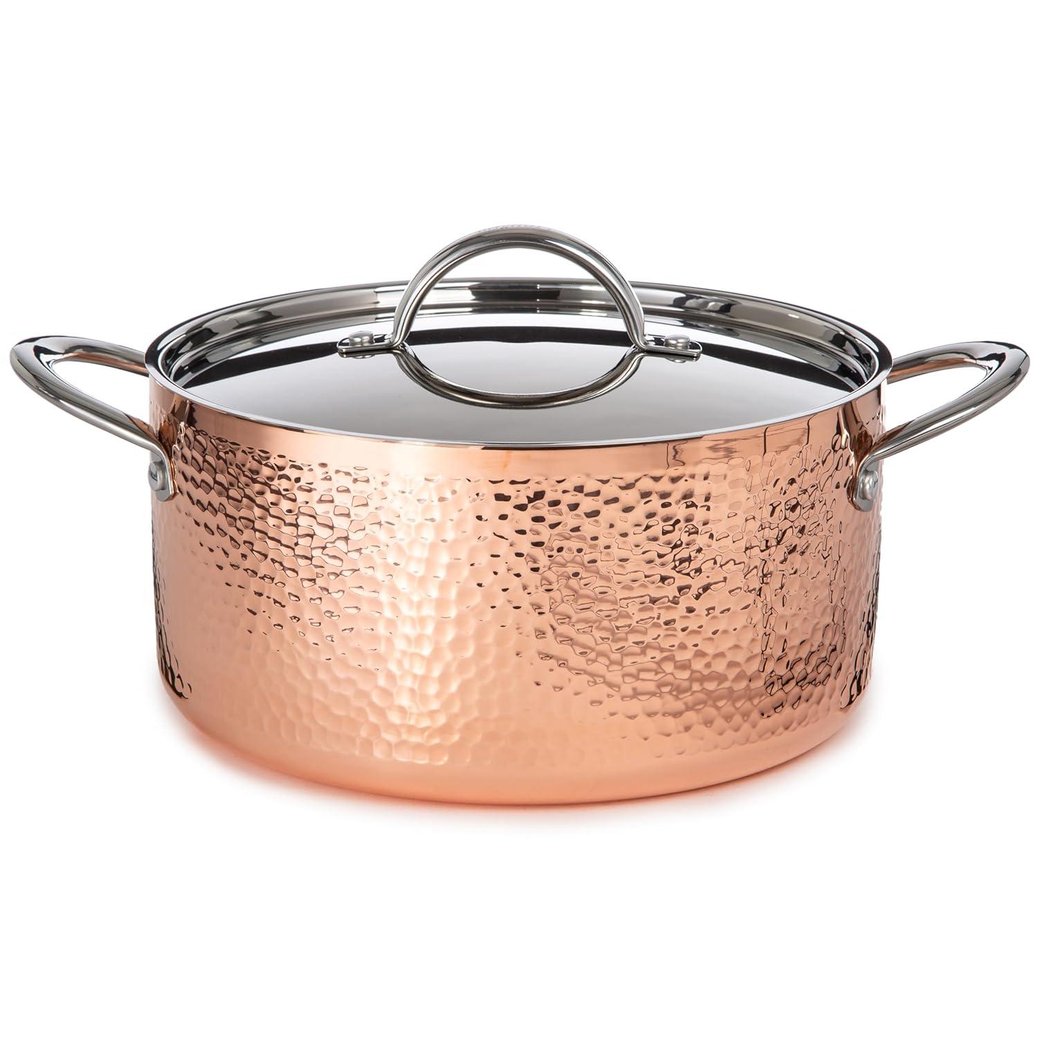 BergHOFF BergHOFF Vintage 10 Piece Hammered Copper Cookware Set