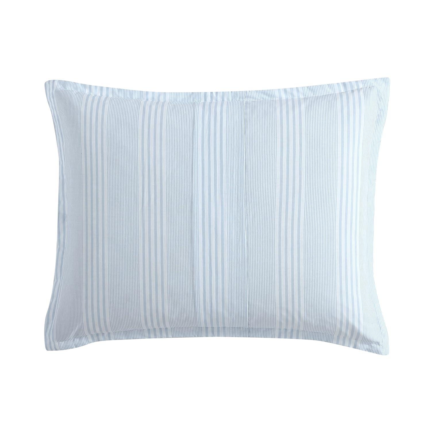 Laura Ashley Laura Ashley Bedford Reversible Cotton Blue Comforter Set