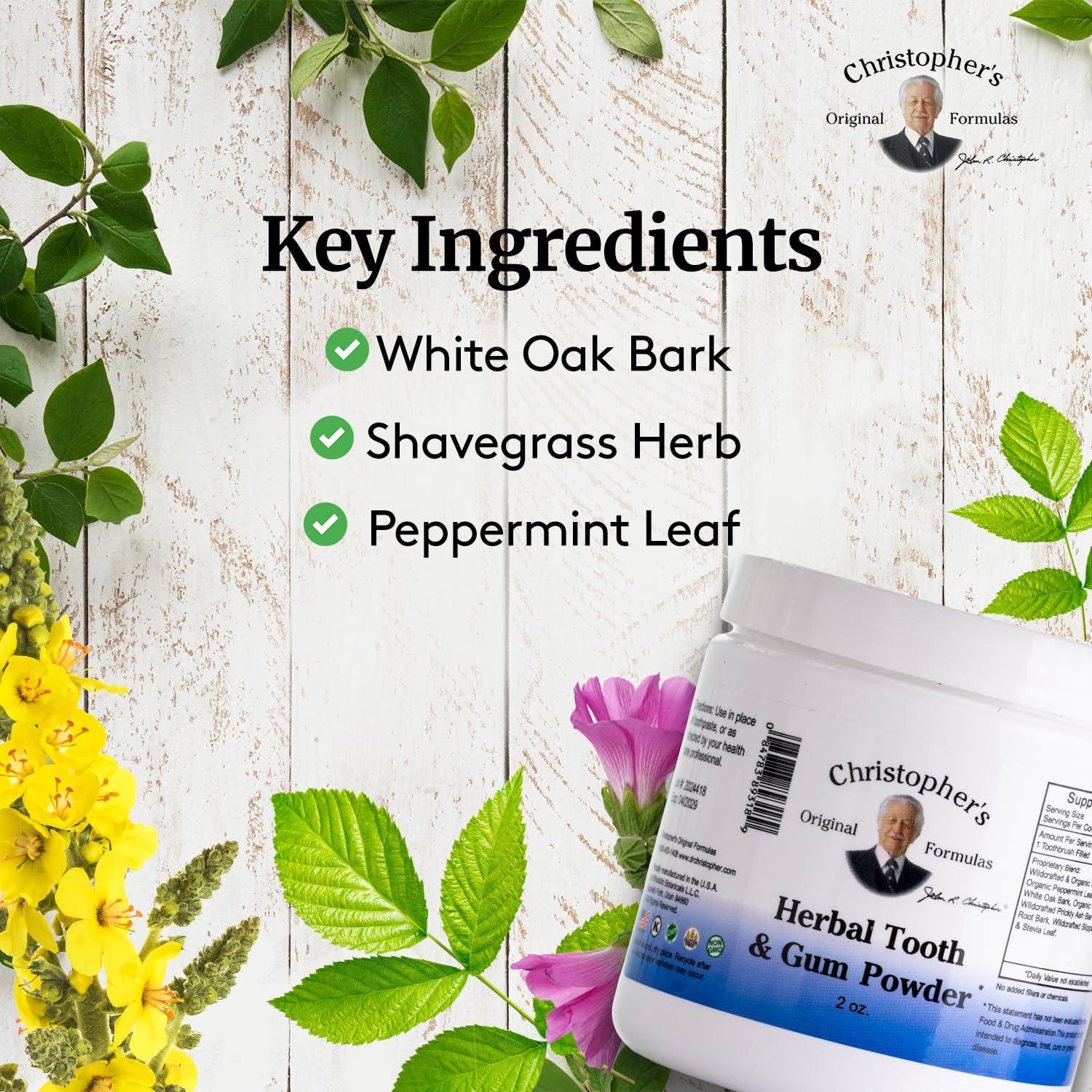 Christopher's Original Formulas Herbal Tooth & Gum Powder, 2 oz