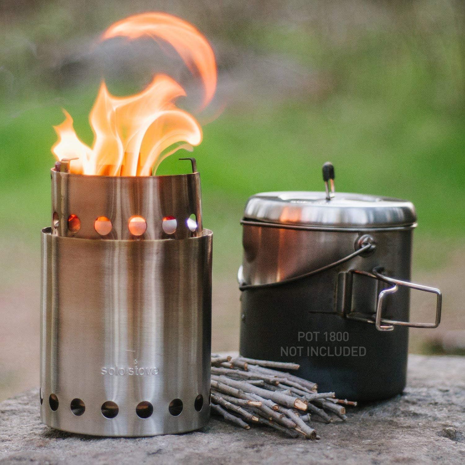 Solo Stove Titan Portable Outdoor Wood Burning Camping Backpacking Camp Stove