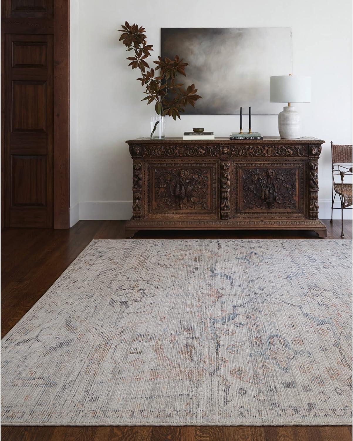 Becki Owens x Livabliss Vintage Traditional Oriental Boho Cream Area Rug