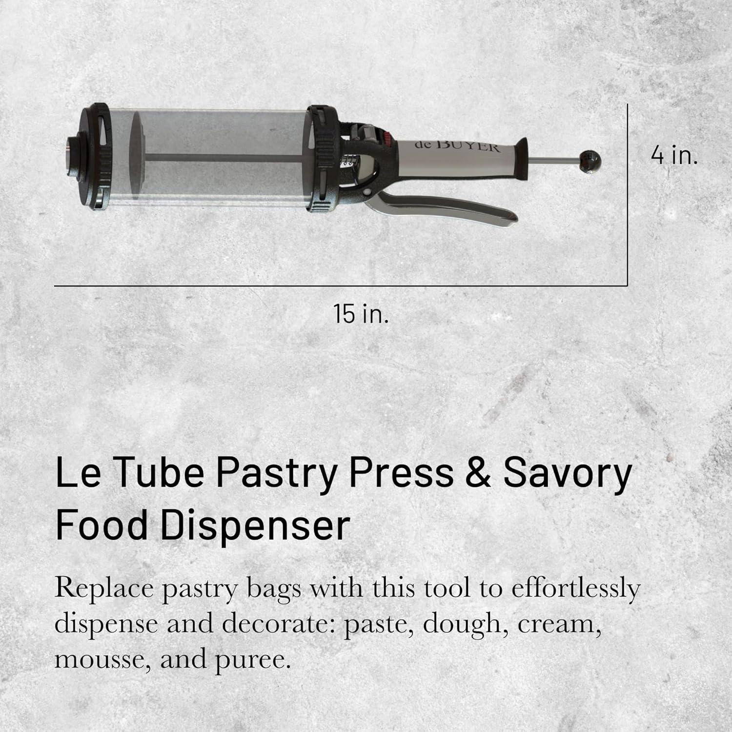 Ergonomic Stainless Steel Pastry Press with 13 Discs