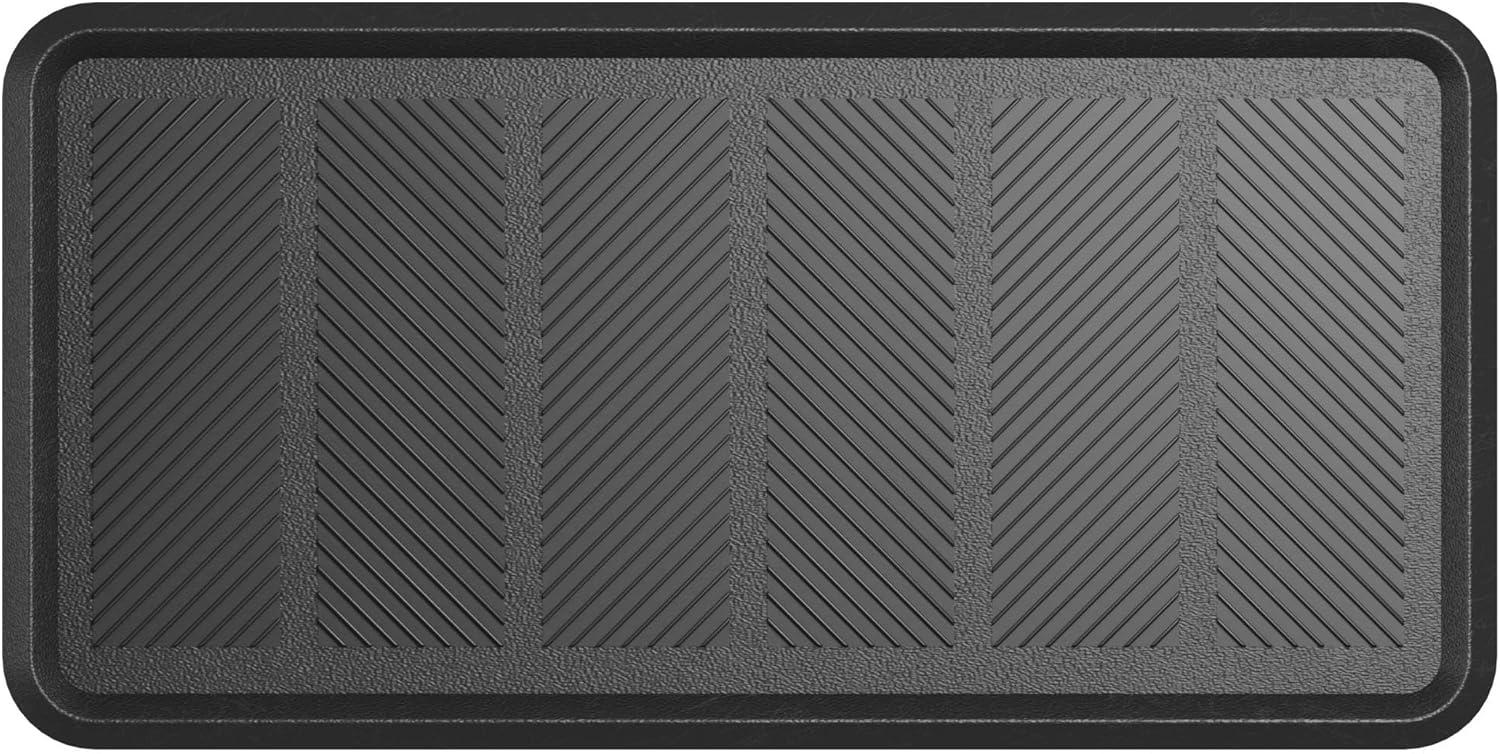 Ottomanson Heavy Duty Rubber Anti-Fatigue Commercial Floor Mat 36" x 60" Indoor Outdoor Non-Slip for Kitchen Garage