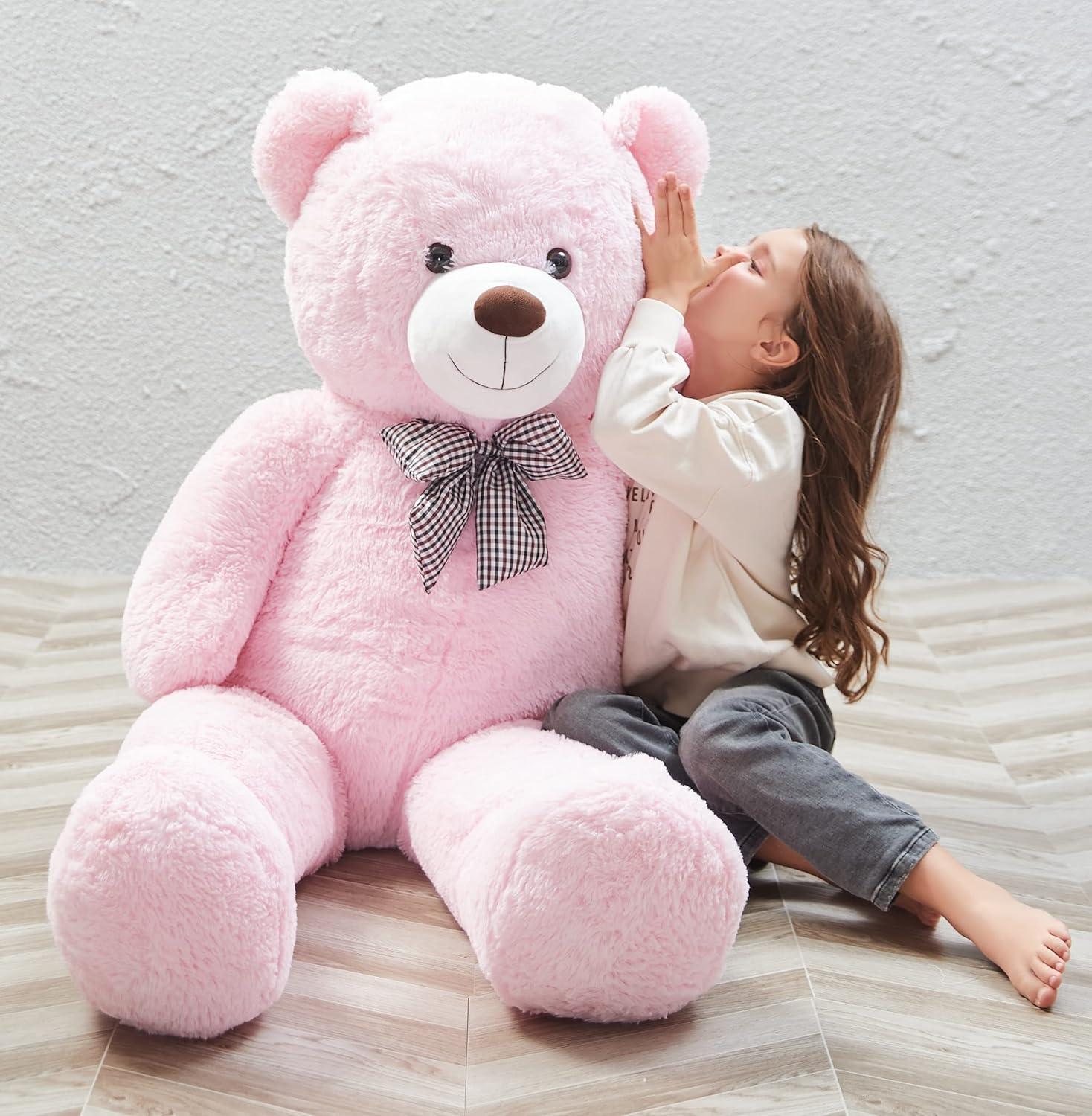 MorisMos Giant Teddy Bear 4ft Stuffed Animal Soft Big Bear Plush Toy