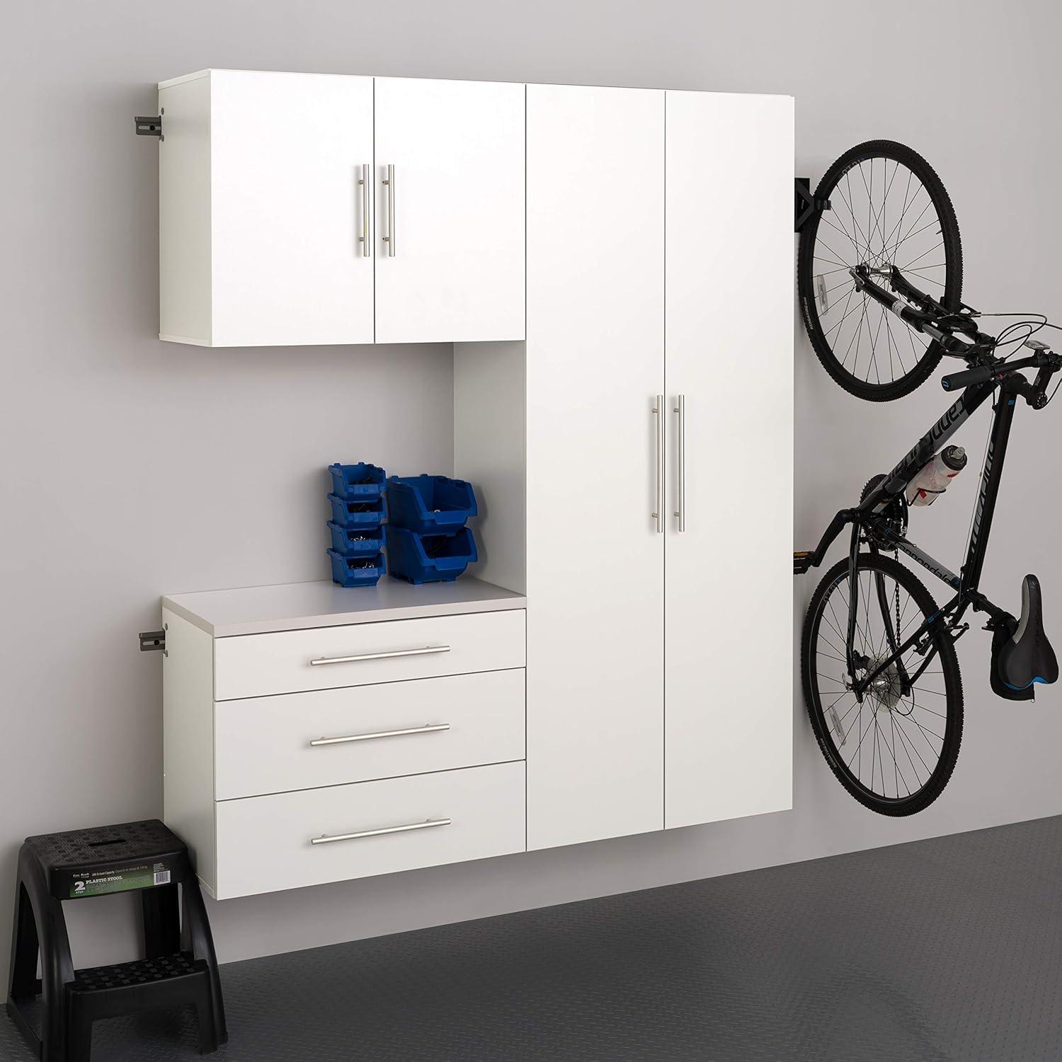 30" Hangups Large Storage Cabinet White - Prepac: Wall Mounted, Workshop & Office Organizer