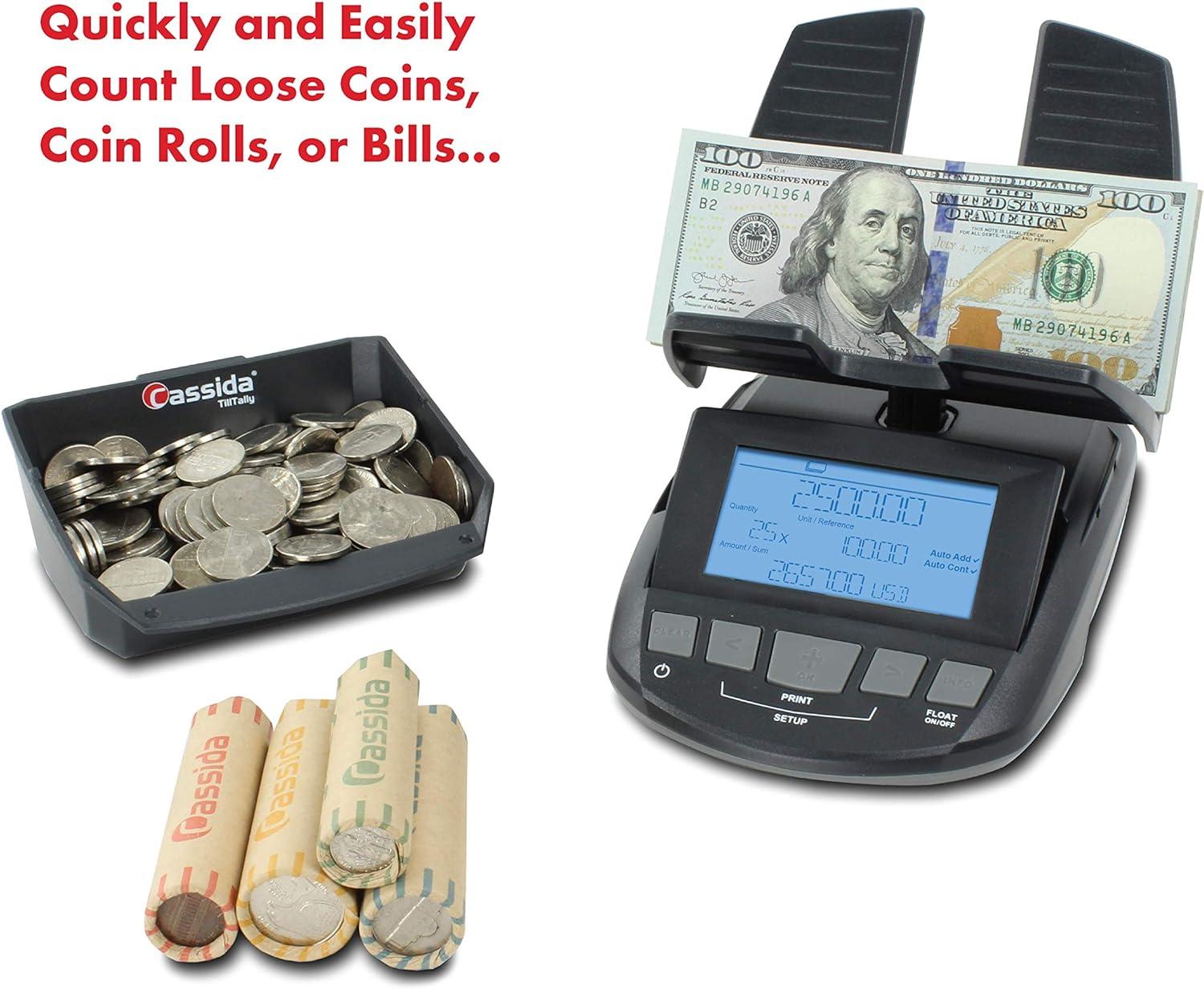 Cassida Tilltally Hybrid Bill & Coin Counting Scale