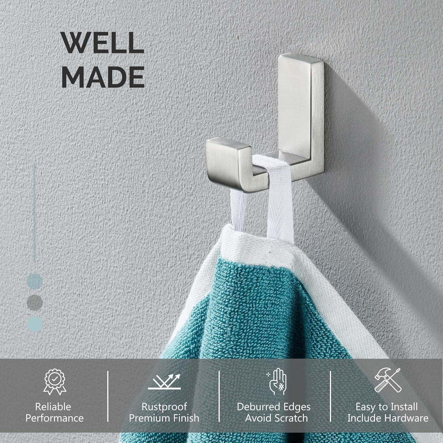 Stainless Steel Bathroom Wall Mounting Robe Hook