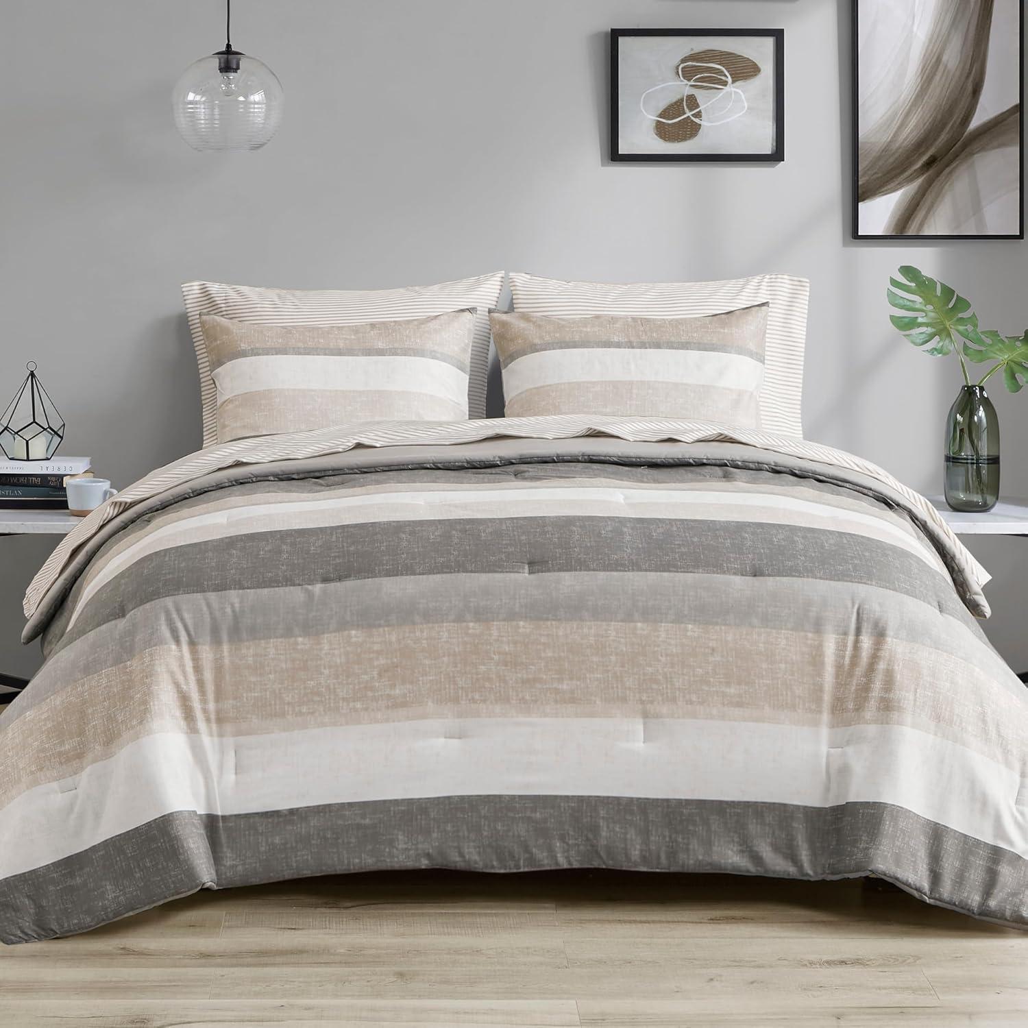 Madison Park Essentials Jaxon Comforter Set with Bed Sheets