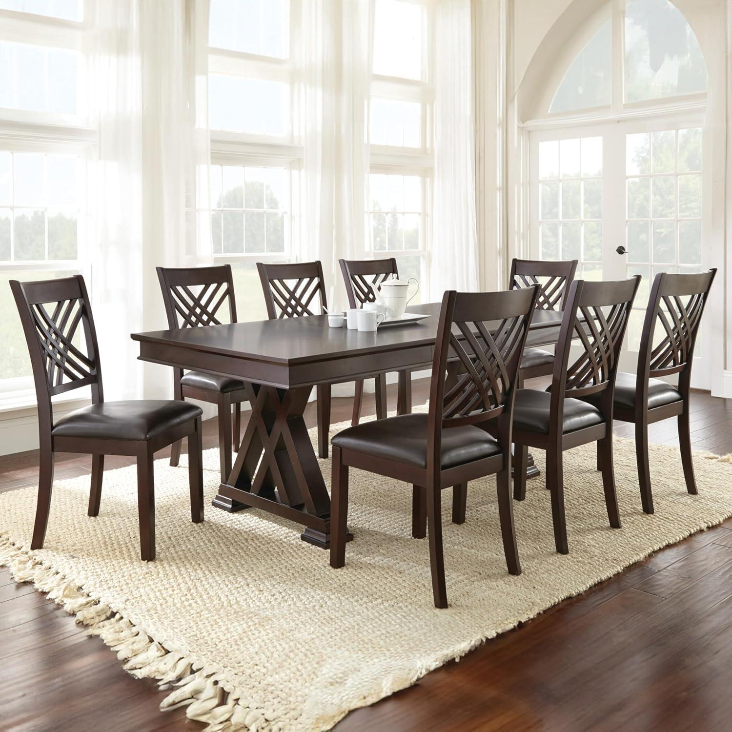 Adrian Espresso Extendable Wood Dining Table