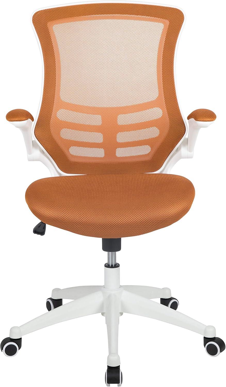 Flash Furniture Mid-Back Mesh Swivel Ergonomic Task Office Chair with Flip-Up Arms