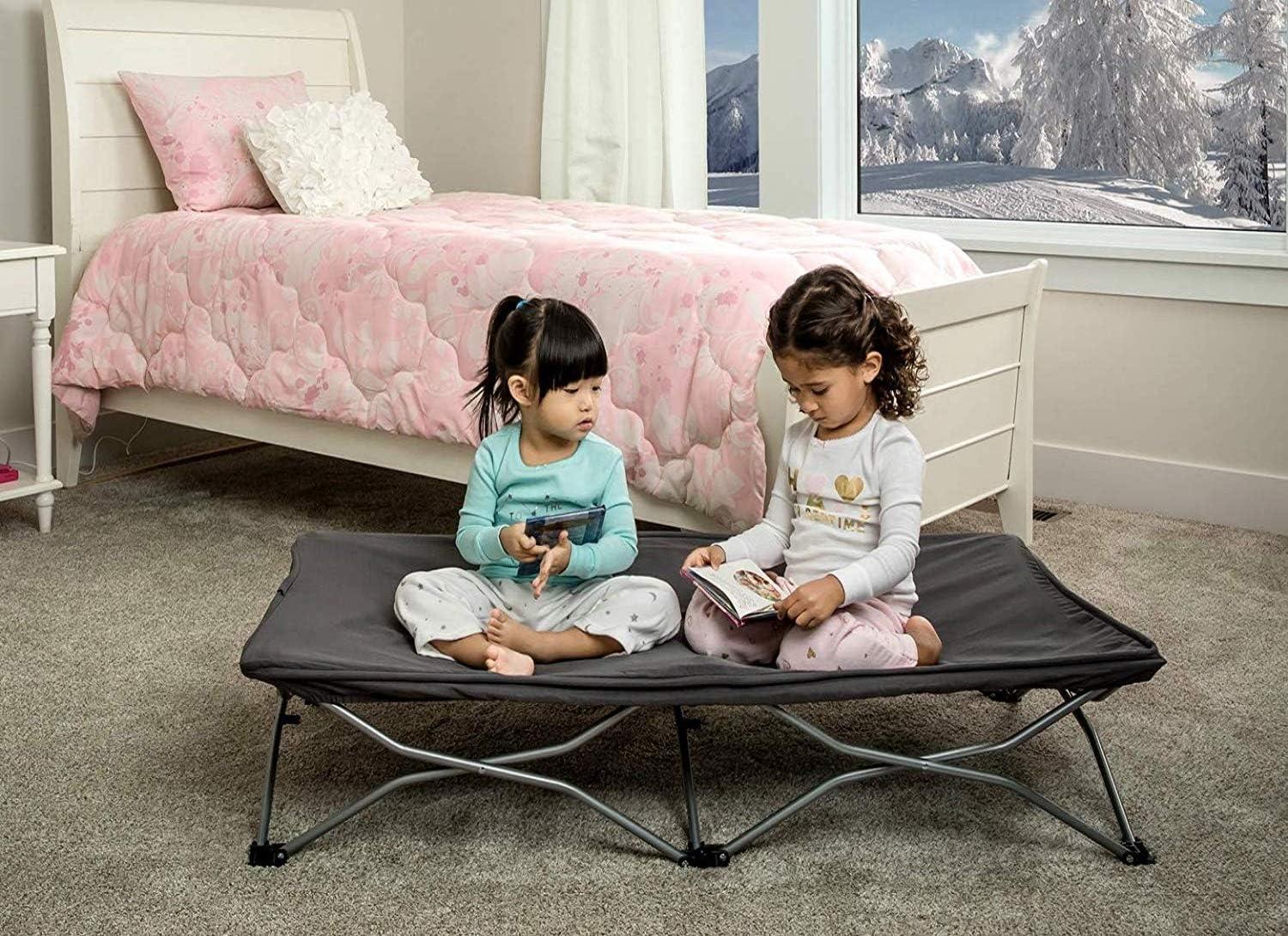 Regalo My Cot Portable Travel Bed Includes Fitted Sheet - Gray