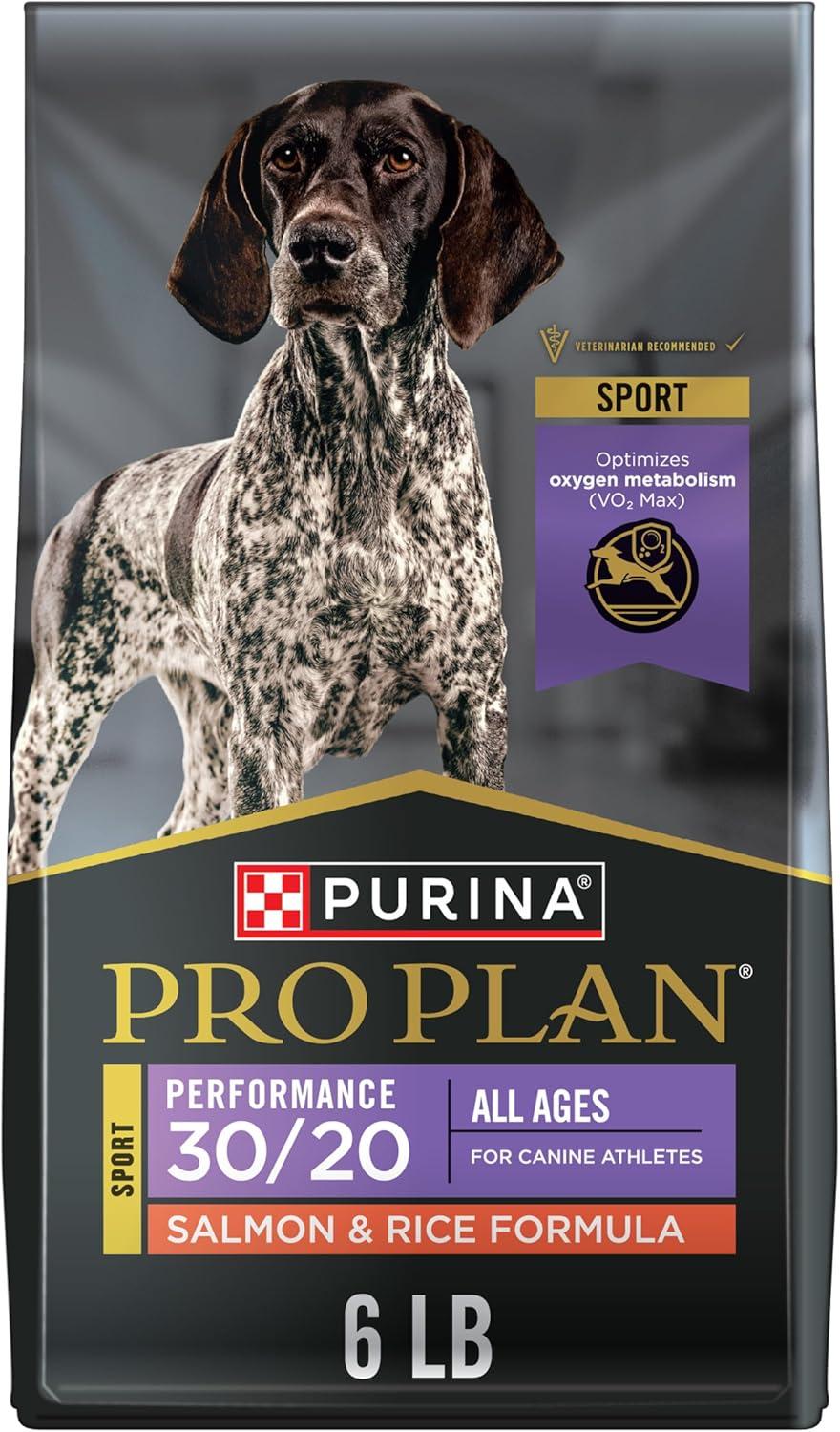 Purina Pro Plan Performance Dry Dog Food, High Protein 30/20 Salmon & Rice Formula, 6 lb Bag